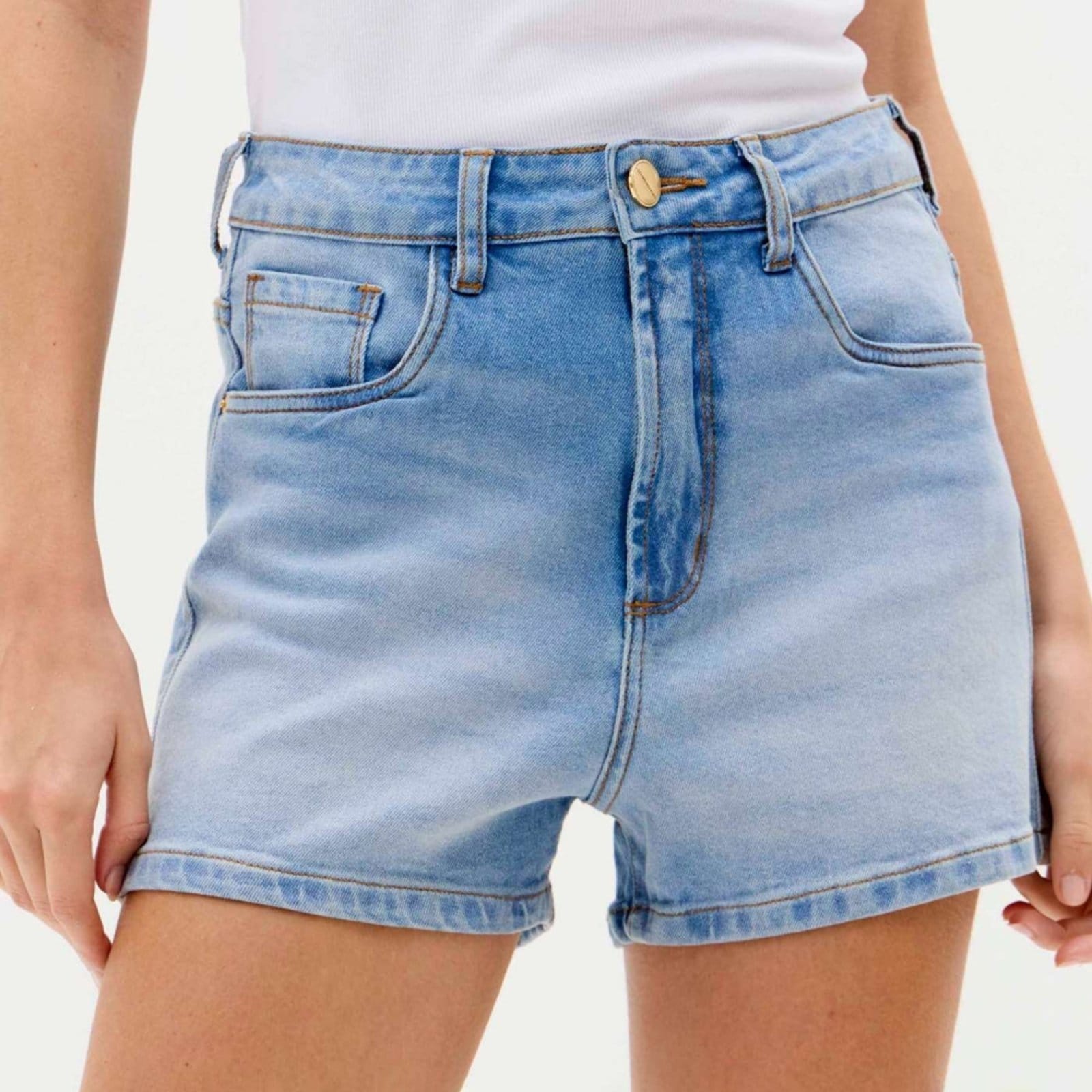 Short Jeans Easy Lança Perfume Comfort H Ve26 Feminino
