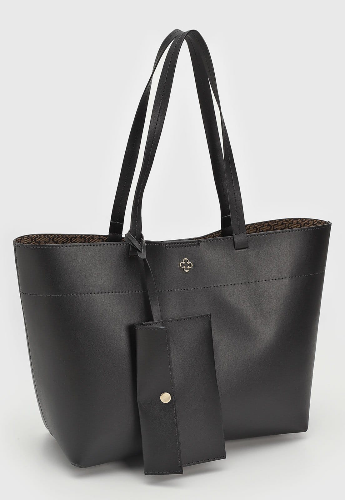 Vista 2 Bolsa Feminina Capodarte Tote Preta Capodarte preto