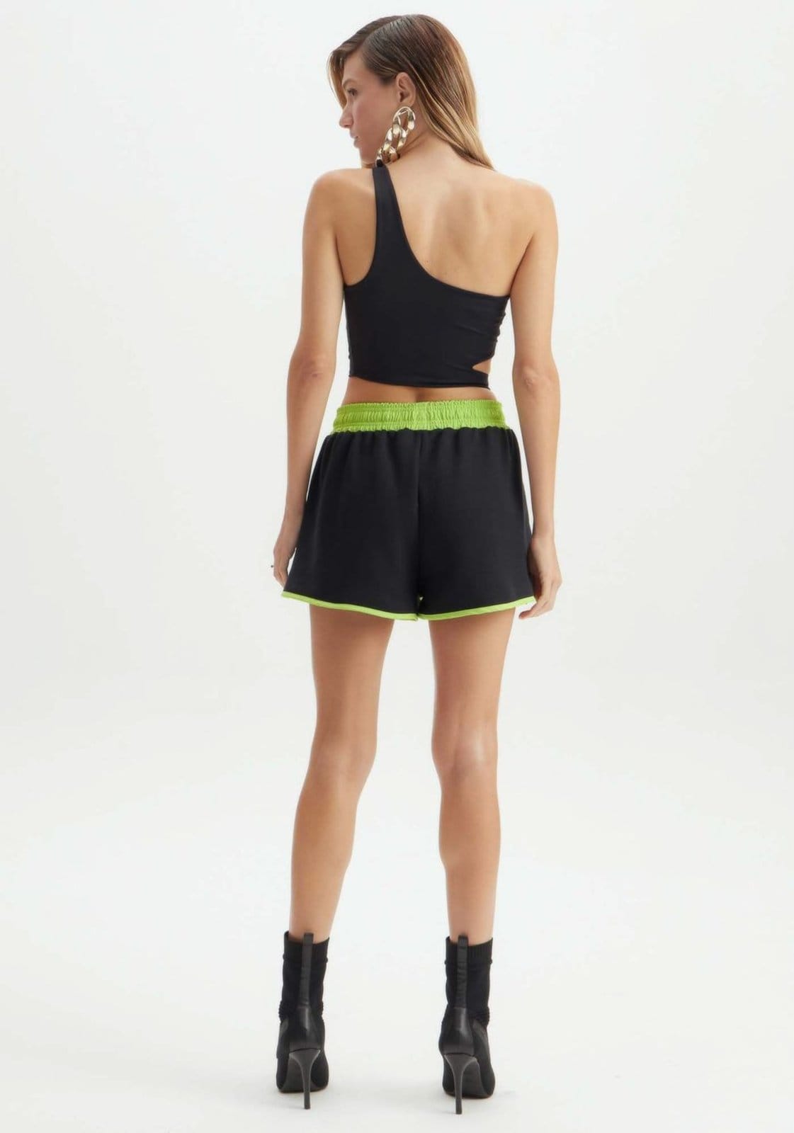 Vista 2 Short Boxer Cintura Alta Sport Easy verde