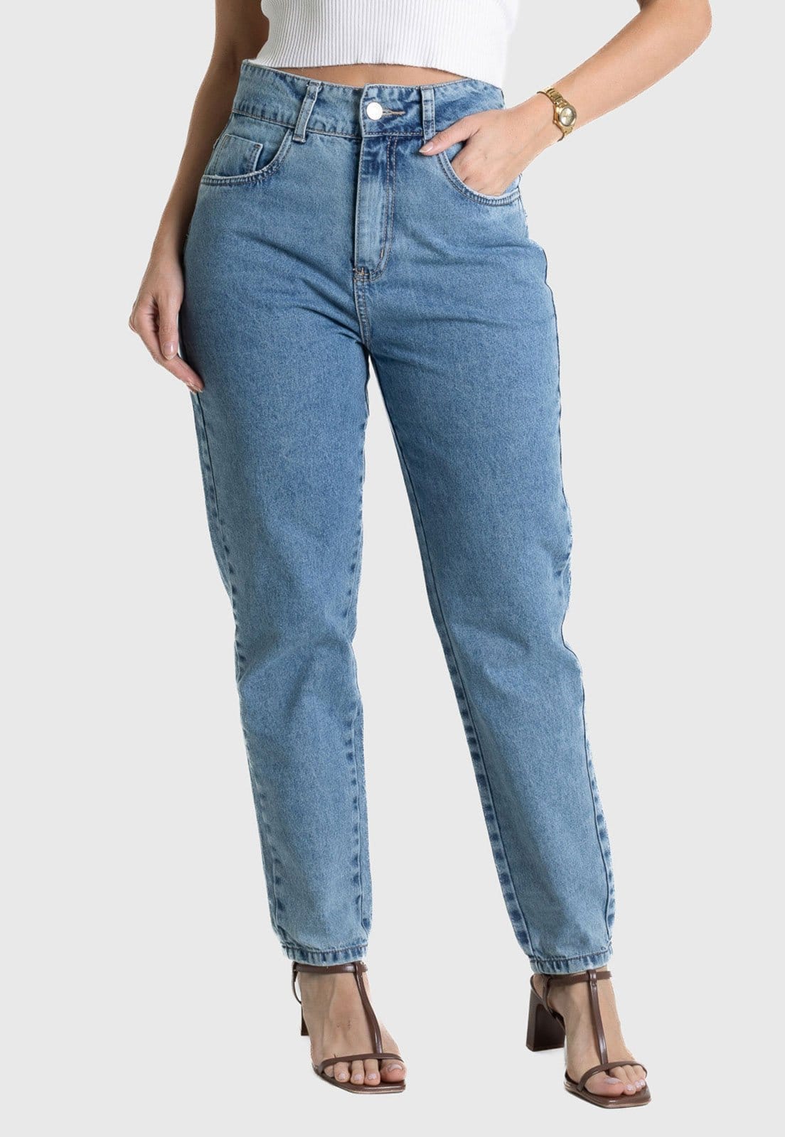 Calça Feminina Sawary IBINI Cintura Média