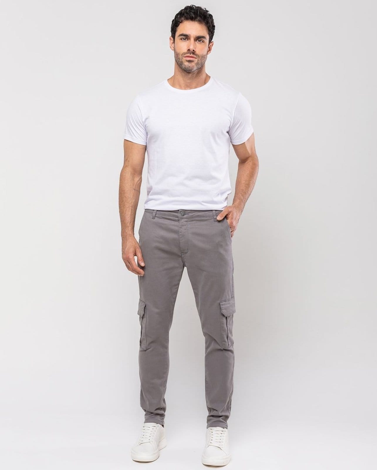 Calça Sarja Cargo Masculina Premium Cargo 24634