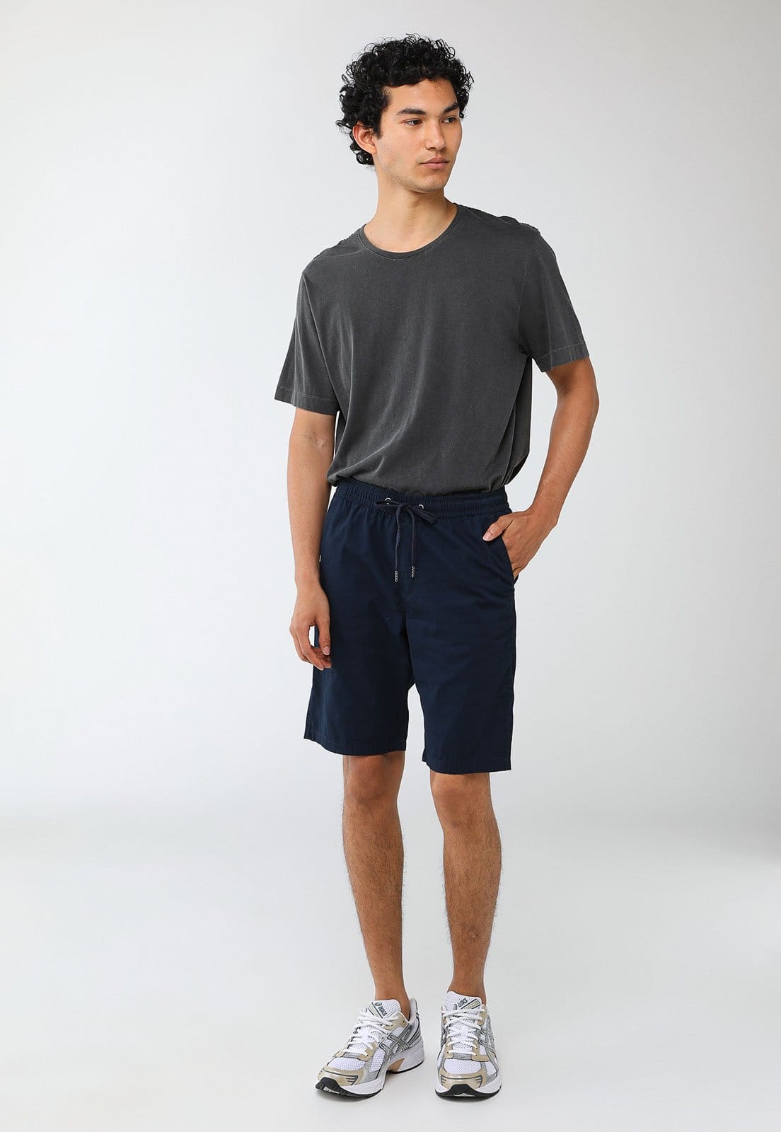 Vista 2 Bermuda Masculina Hering Cós Elástico Hering azul marinho