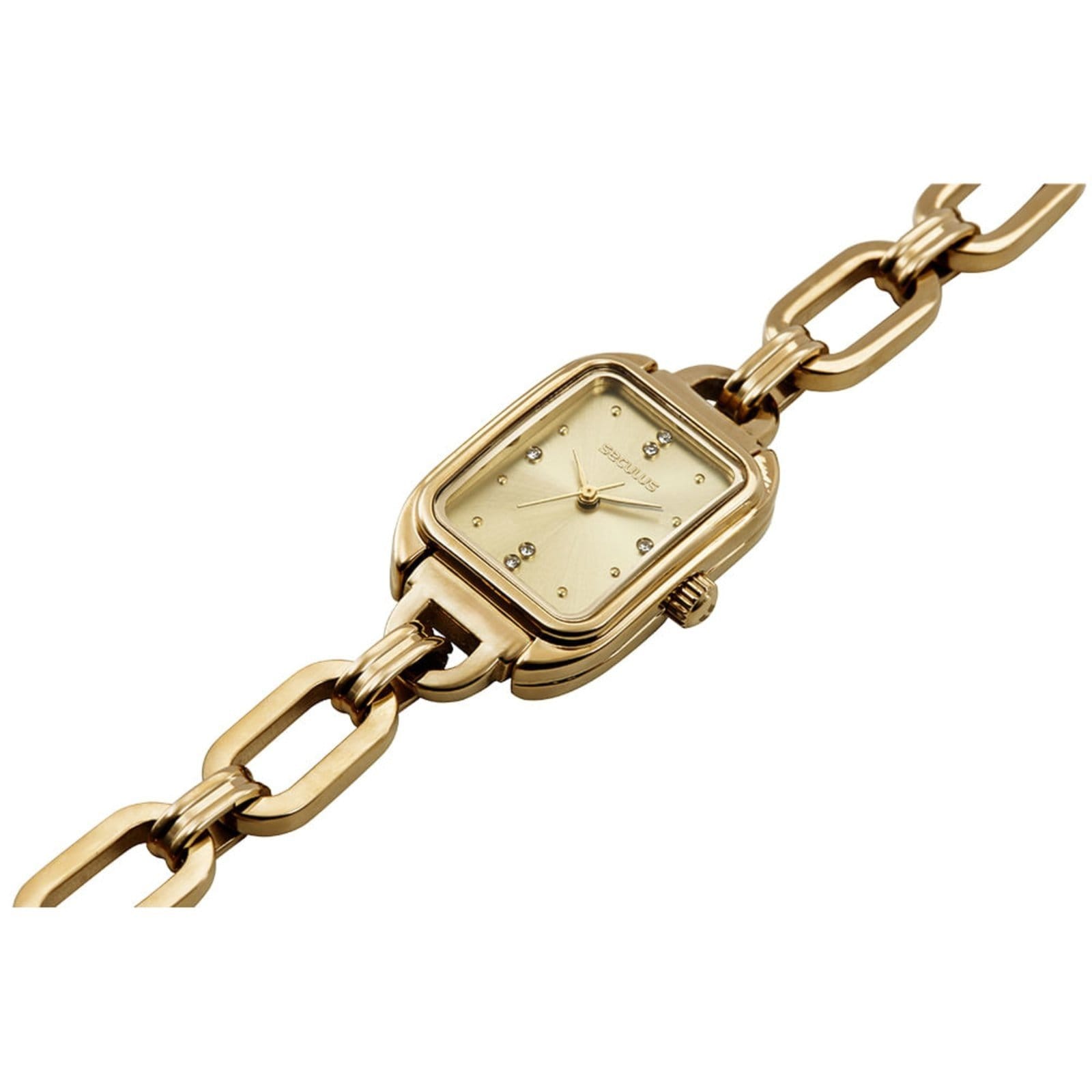 Vista 2 Relógio Feminino Seculus Pulseira em Corrente Seculus dourado