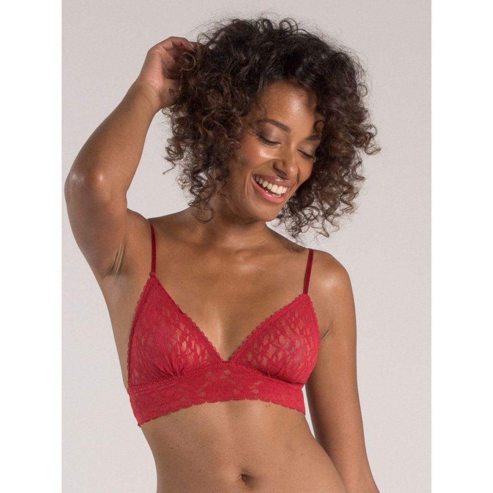 Vista principal Sutiã Triângulo Renda Sweet Lace Divino Loungerie vermelho