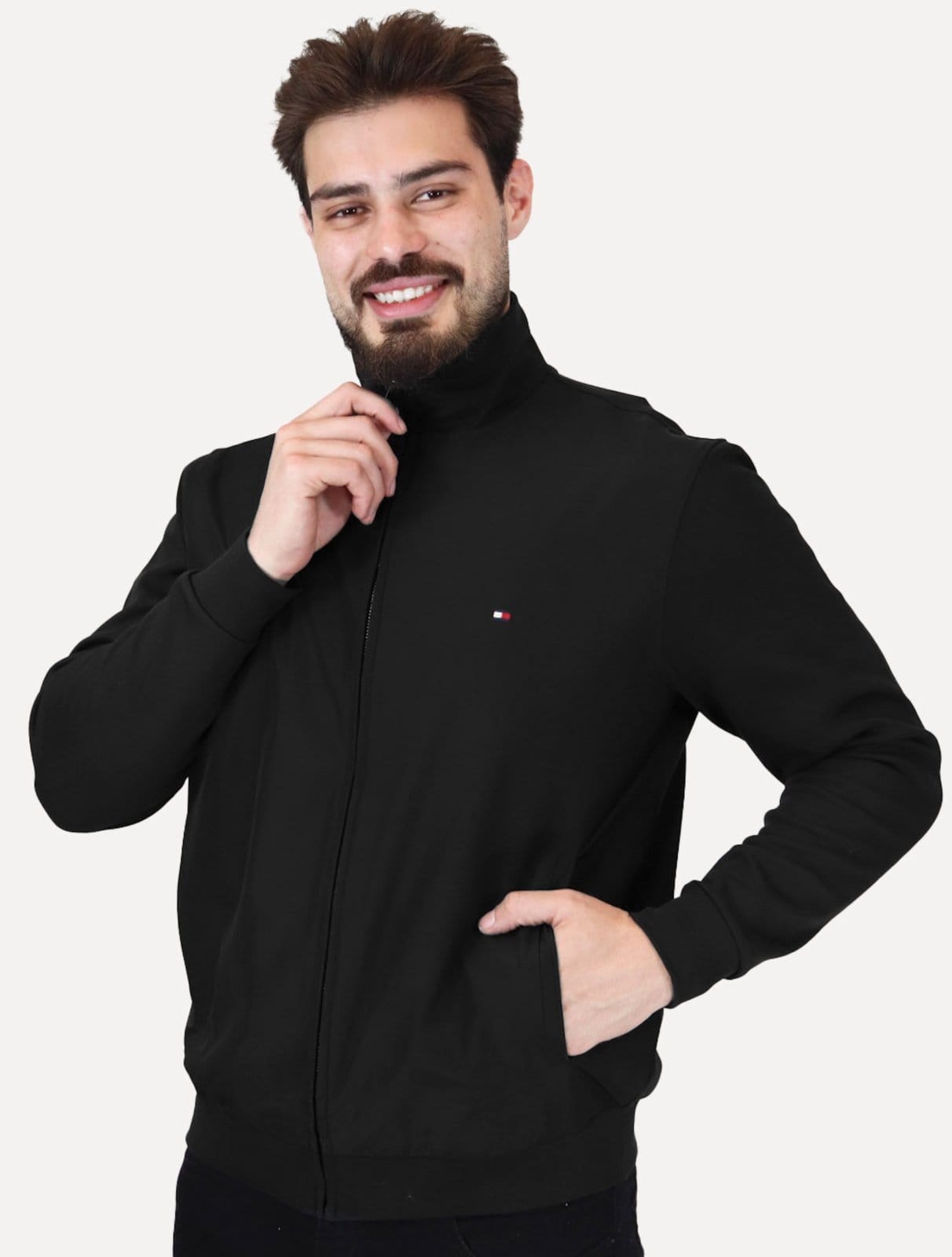 Jaqueta Tommy Hilfiger Essential Intechno Mix Zip