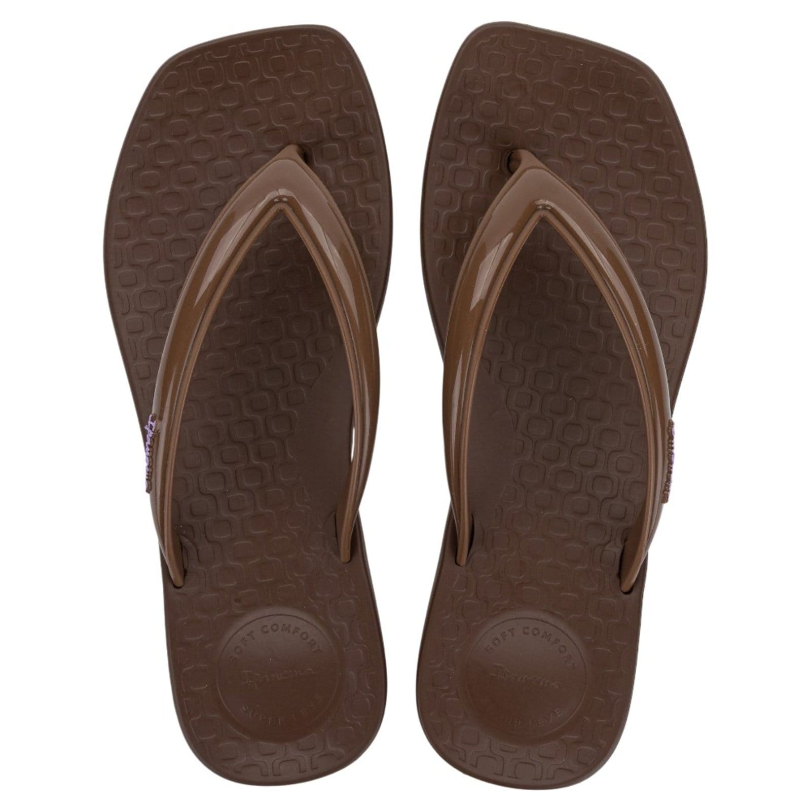 Vista 2 Chinelo de Dedo Feminino Ipanema Pluma 27507 Grendene bronze
