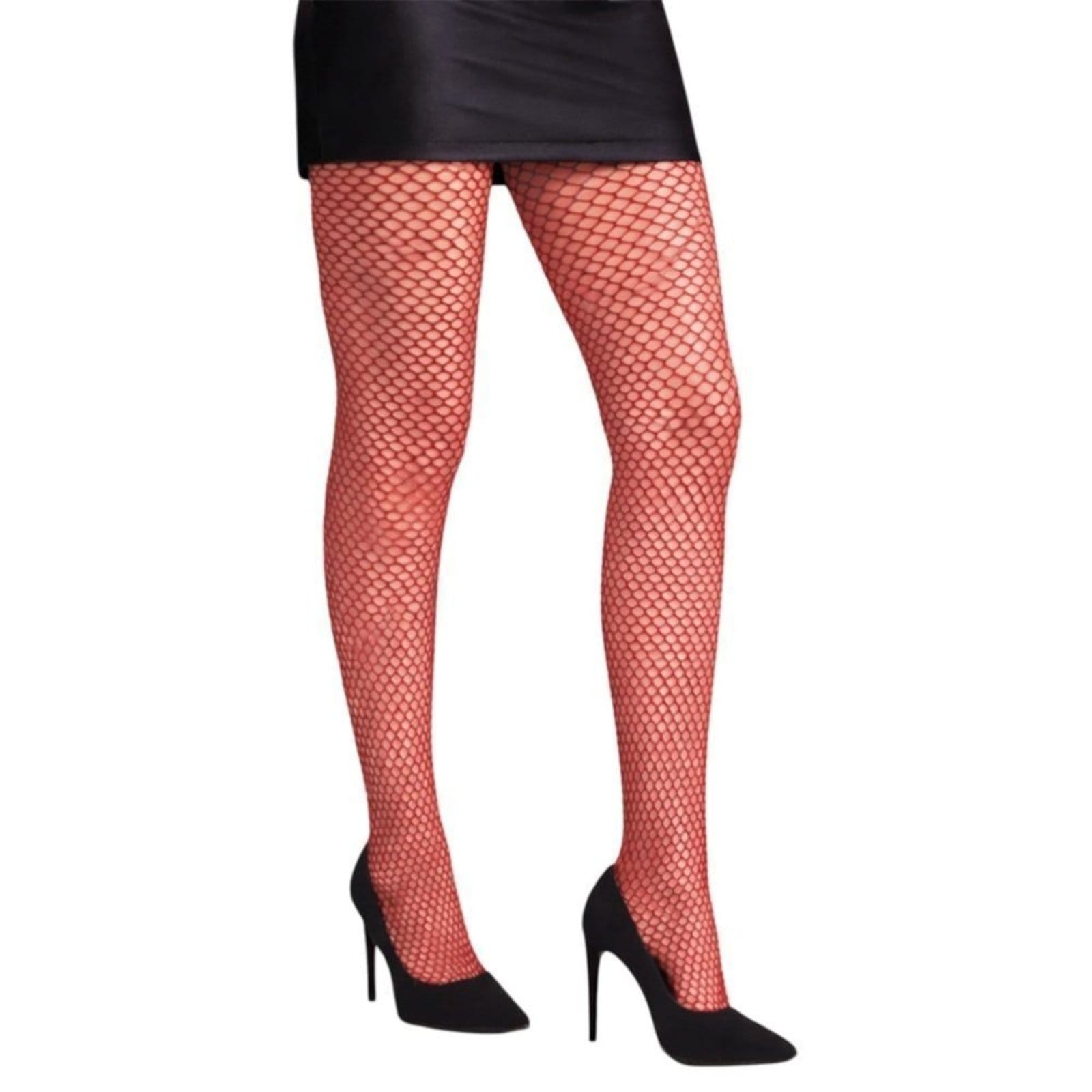 Vista principal Meia-Calça Selene Arrastão Feminina SELENE vermelho