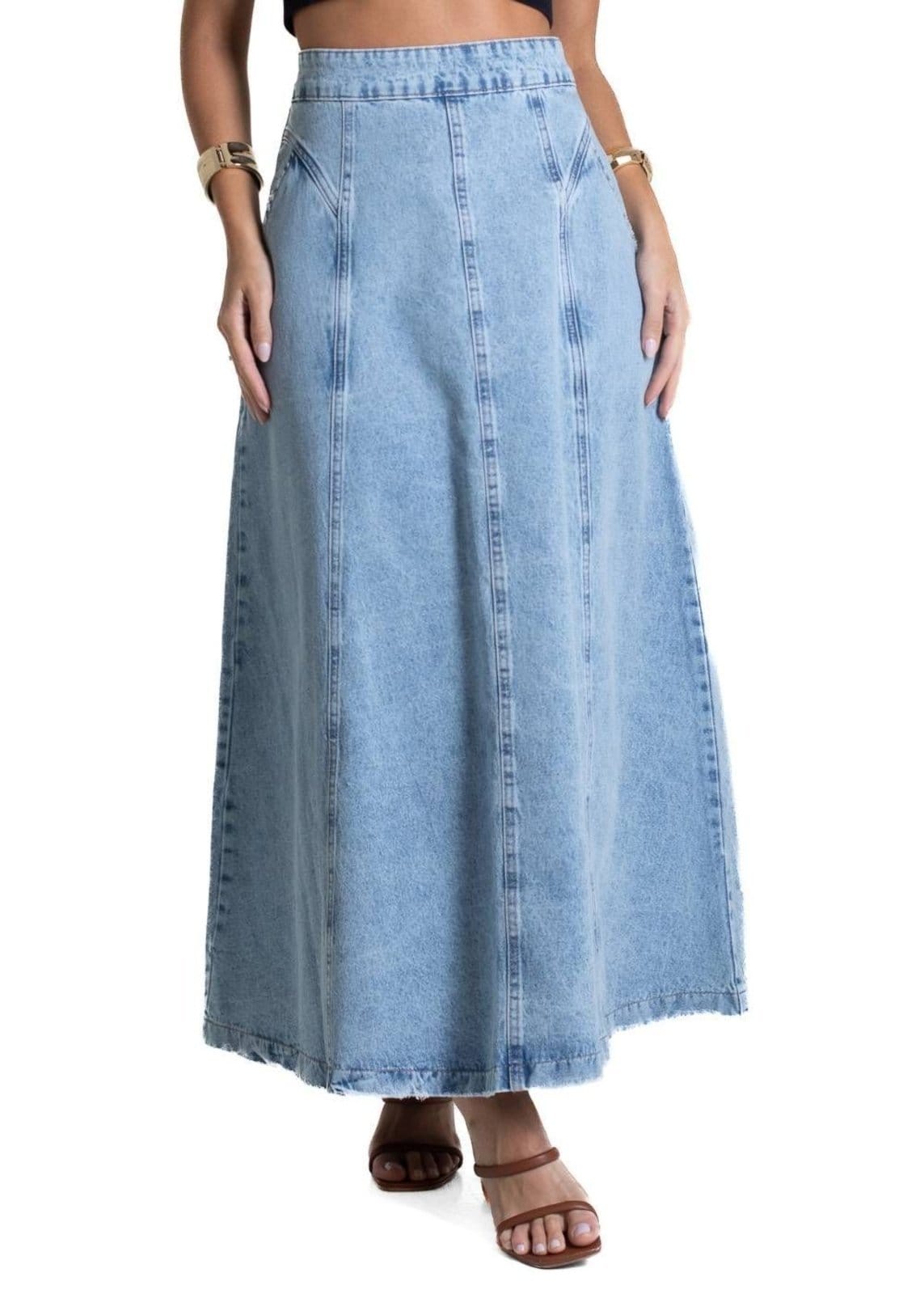 Saia Jeans Sawary Midi - 281999