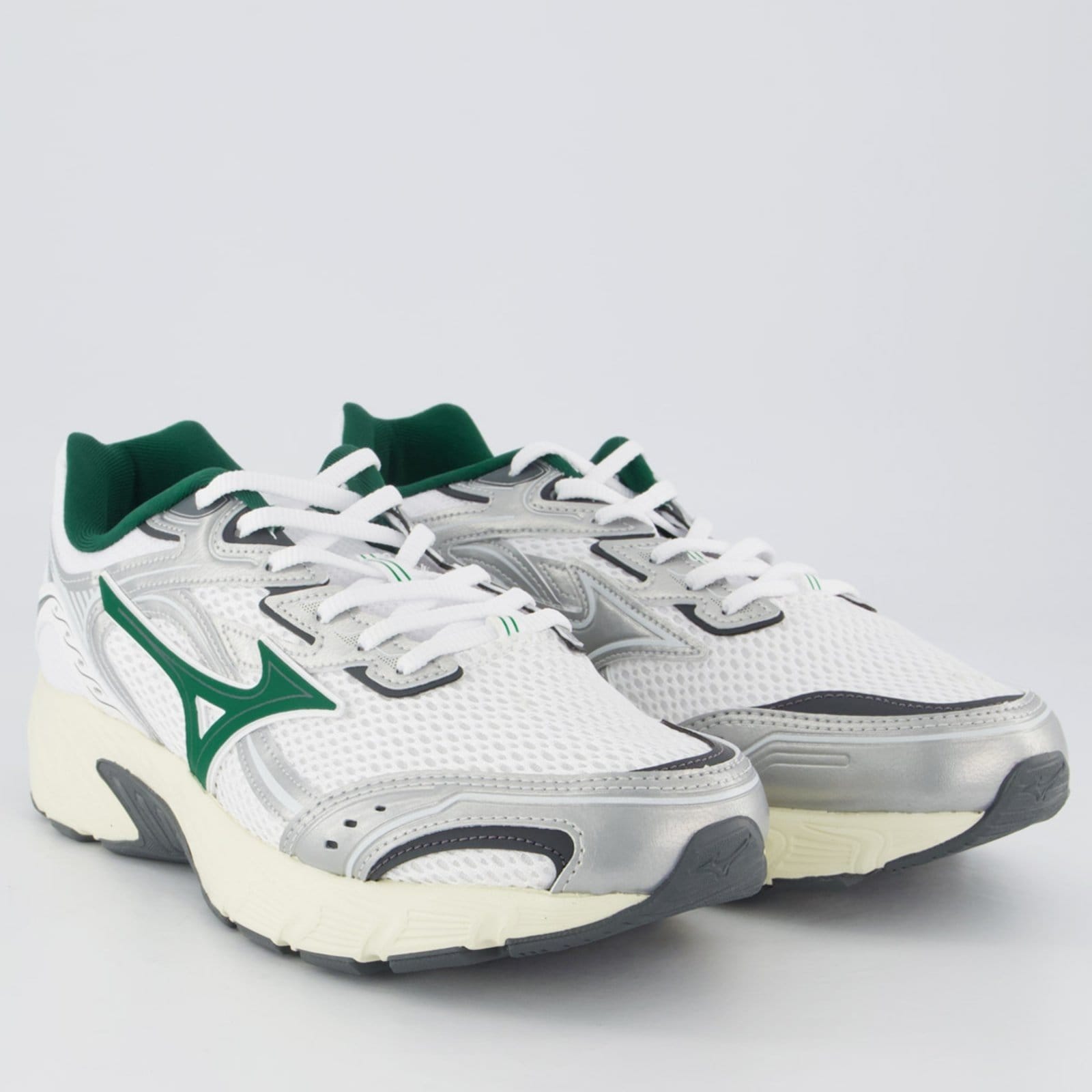 Vista 2 Tênis Mizuno CSD Sport Branco e Verde Mizuno branco verde