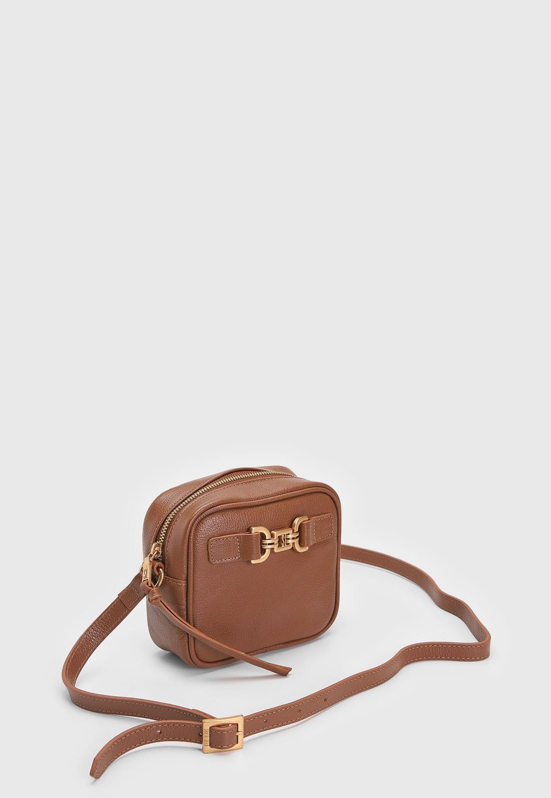 Vista 2 Bolsa Tiracolo Santa Lolla Fivela Santa Lolla marrom