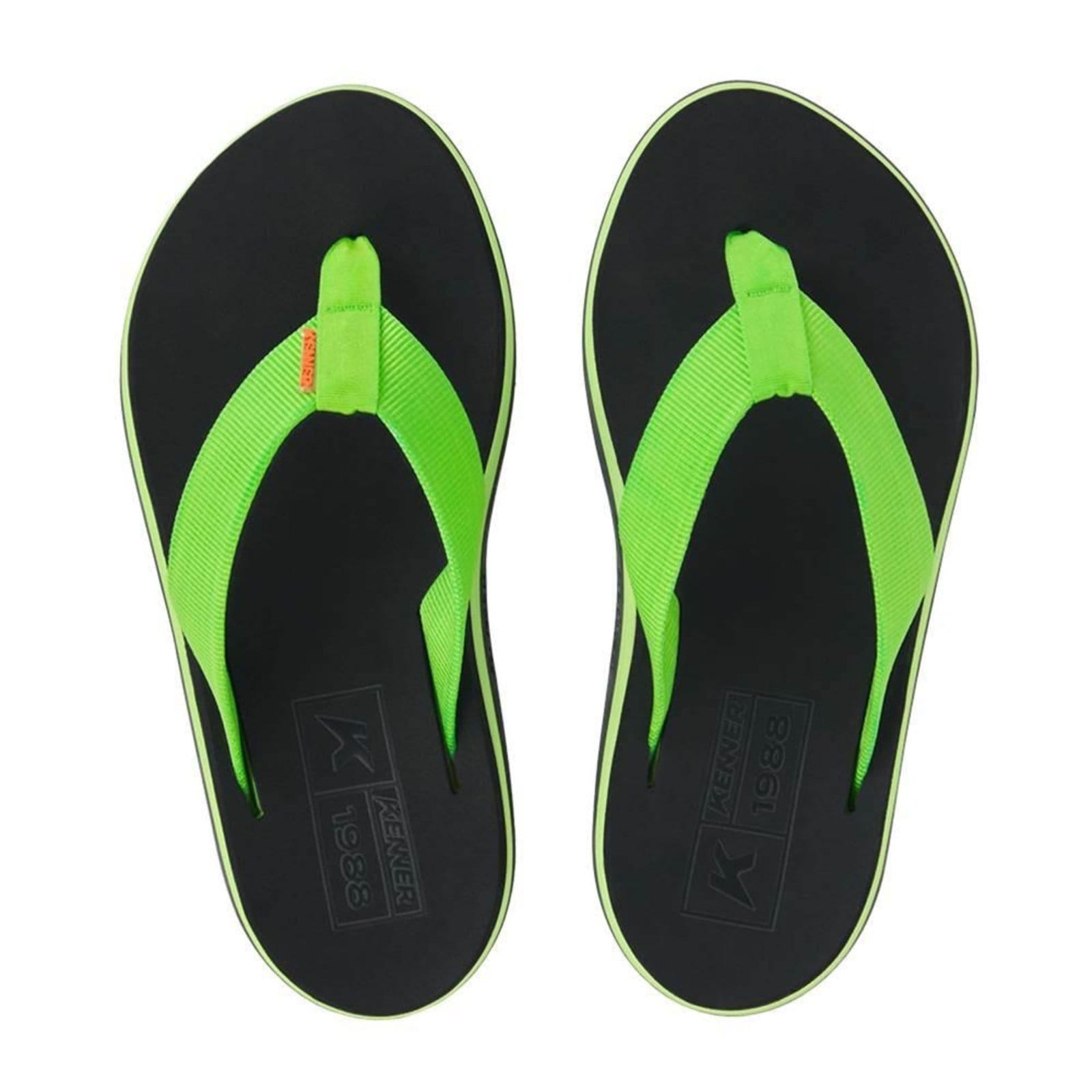 Vista 2 Chinelo Kenner Legend Pro Nylon Masculino Preto e 745 verde