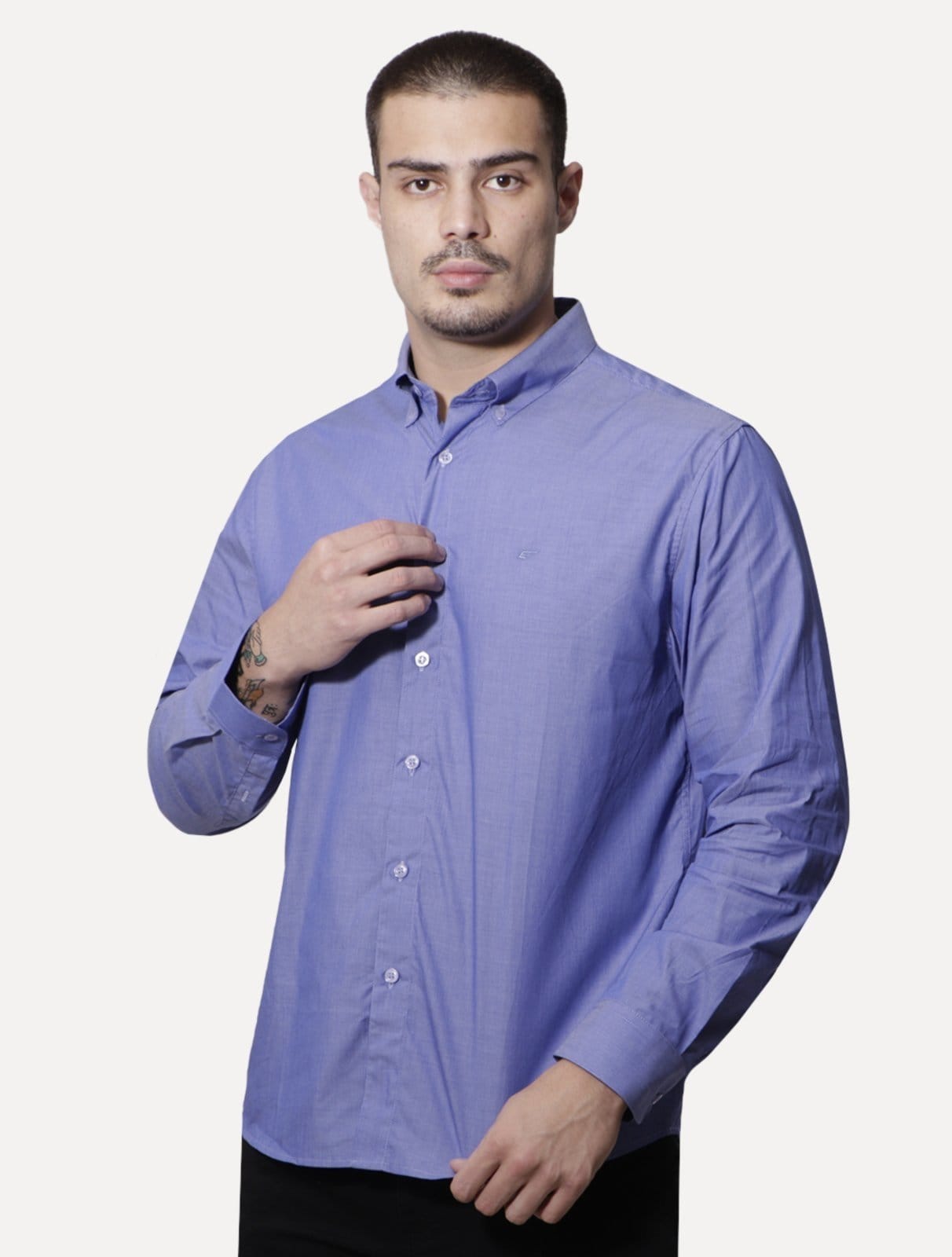 Camisa Ellus Masculina Tricoline Water Stripe Classic