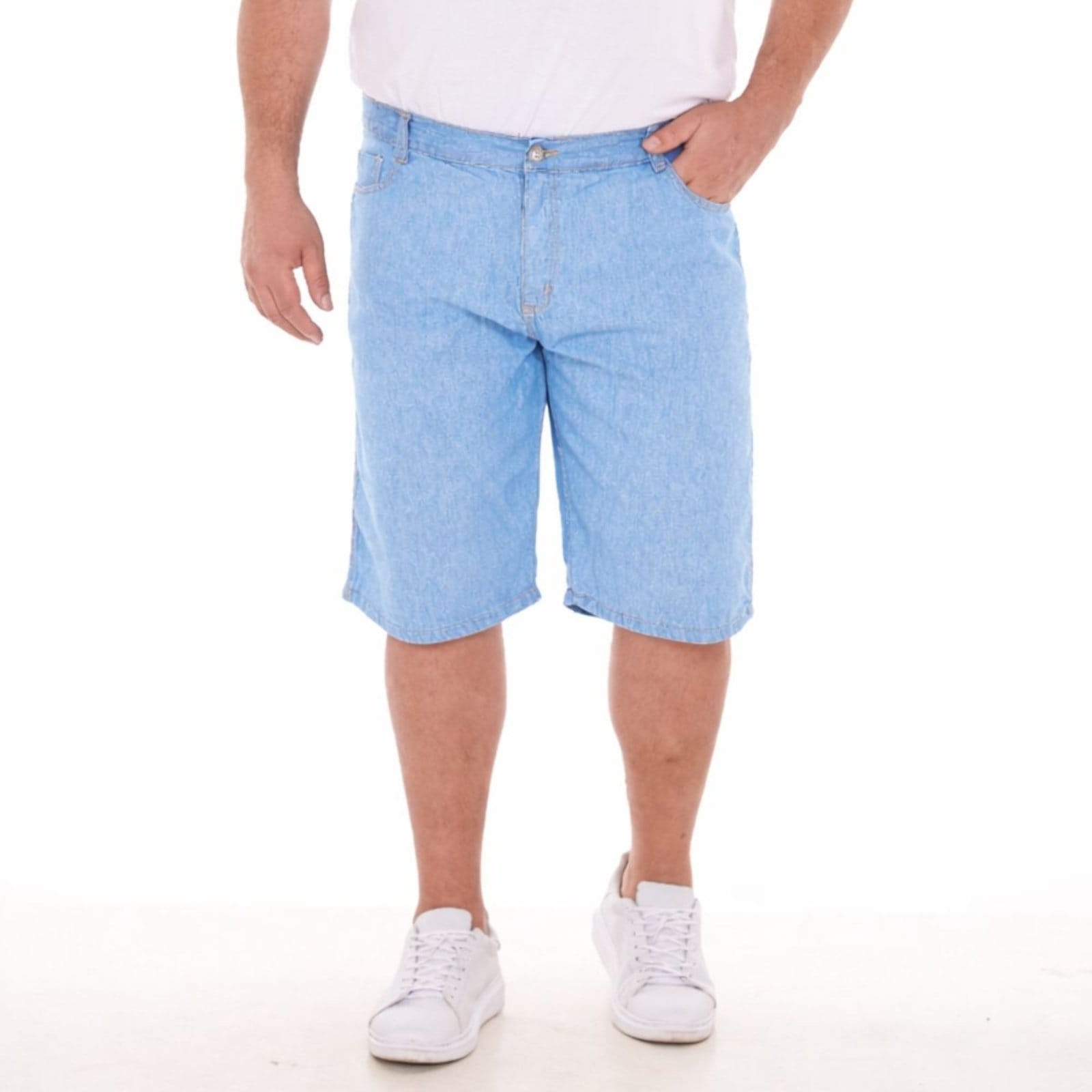 Bermuda Alleppo Jeans Masculina Plus Size