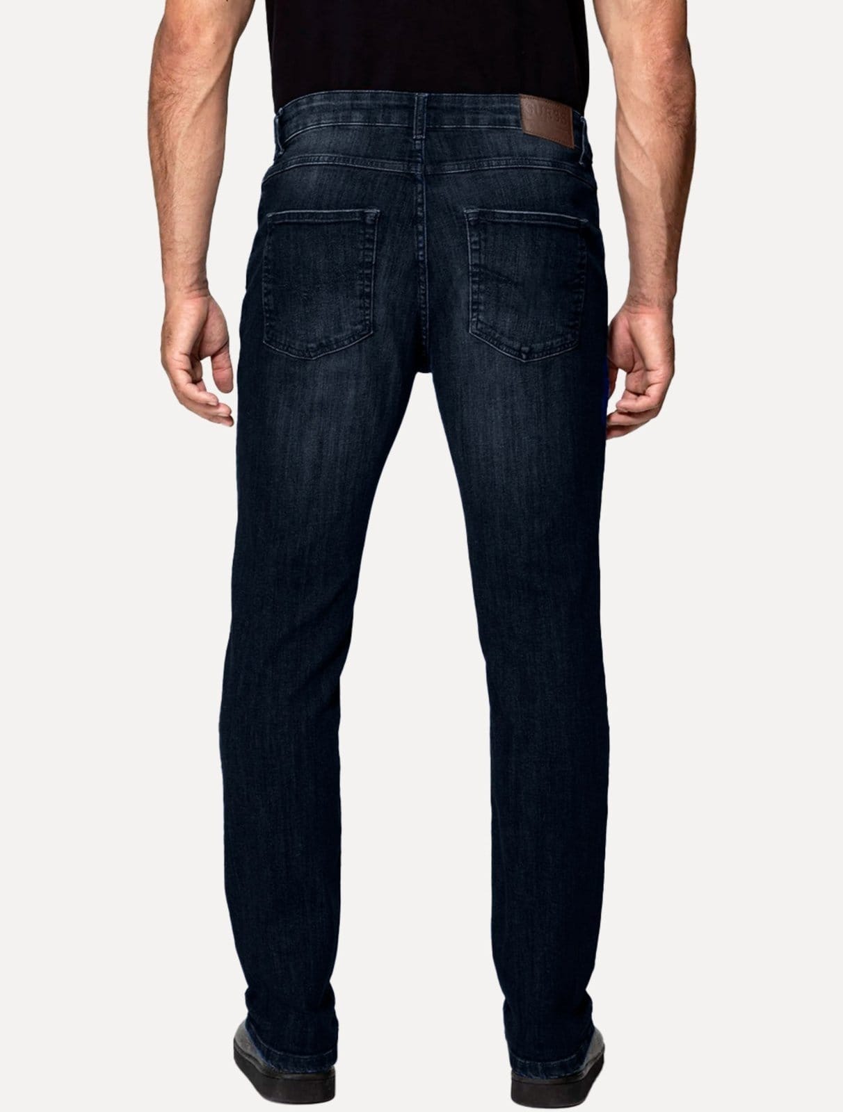Calça Guess Jeans Masculina Slim Straight Escuro