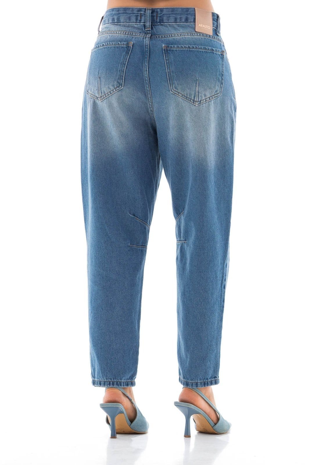 Vista 2 Calça Jeans Feminina Arauto Ballon Denim Vibe ARAUTO JEANS azul denim