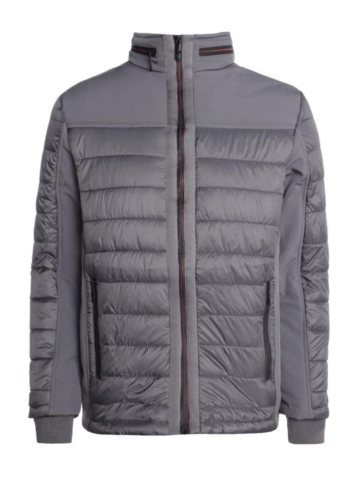 Vista 2 jaqueta Puffer Elétron Masculina CHUMBO Elétron cinza