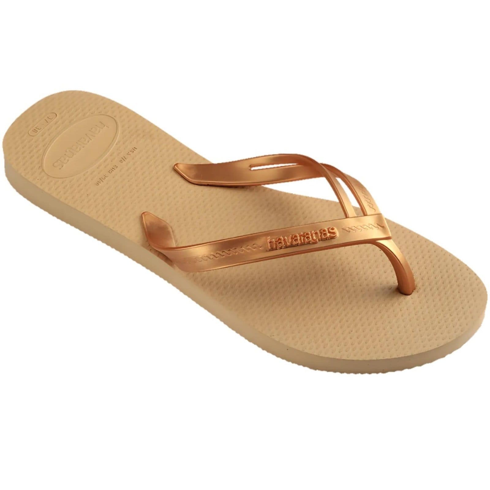 Vista 2 Chinelo Havaians Feminino Elegance Havaianas dourado