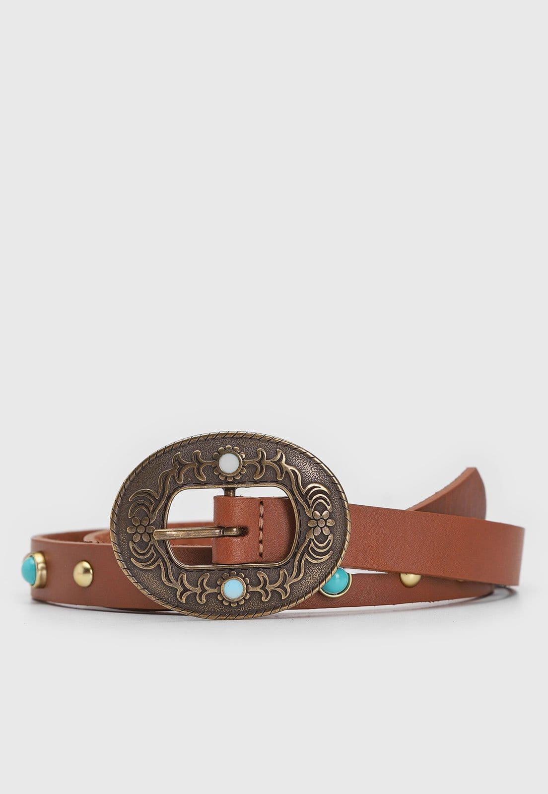 Cinto Feminino Luiza Barcelos Fivela Pedrarias