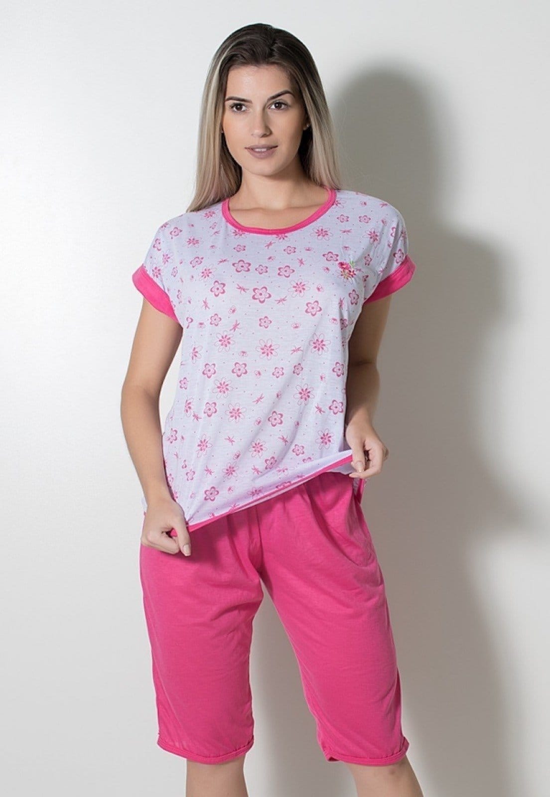 Pijama Linha Noite Pescador Pink