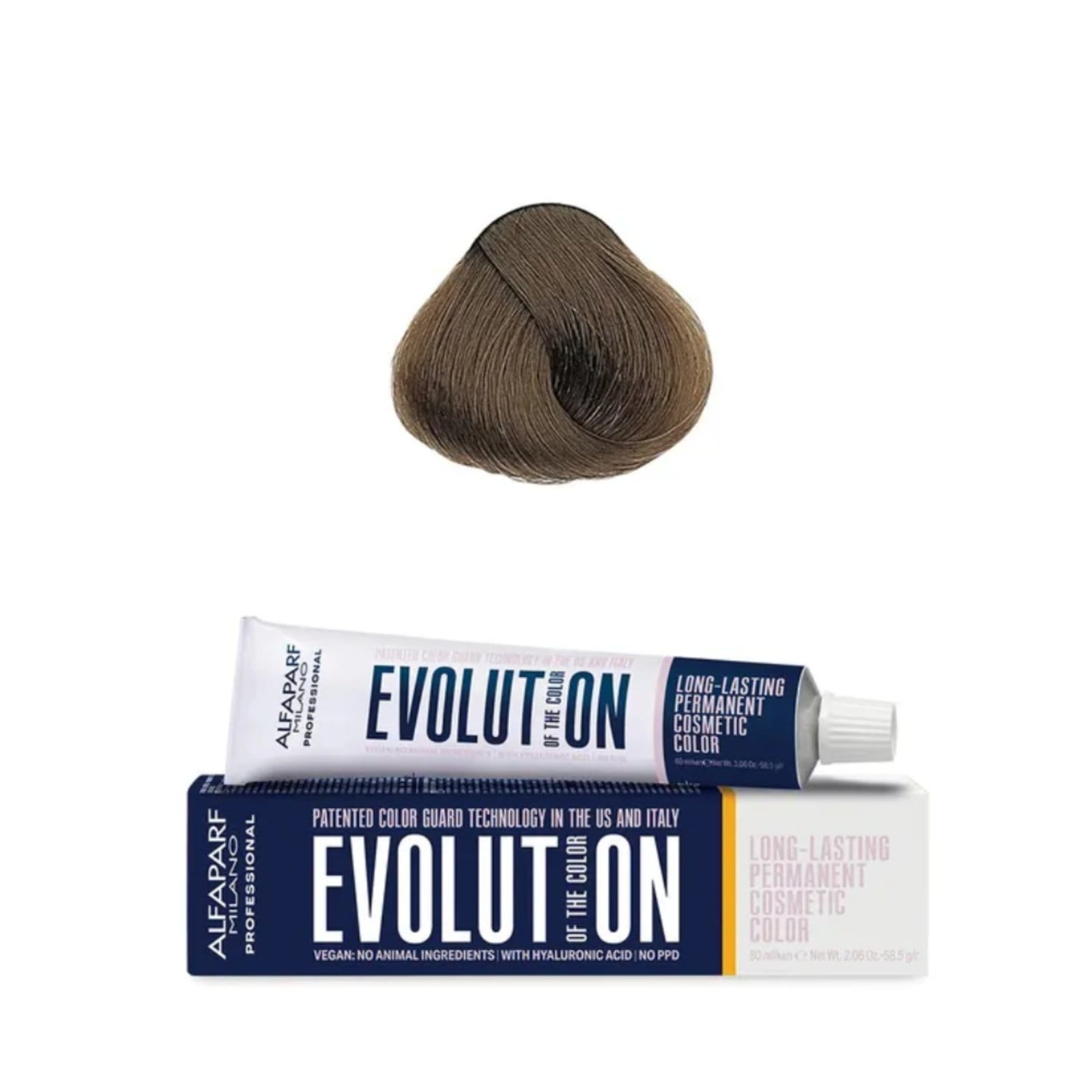 Vista principal Coloração Alfaparf Milano Evolution Of The Color 7.31 Louro Médio Dourado Cinza Alfaparf incolor