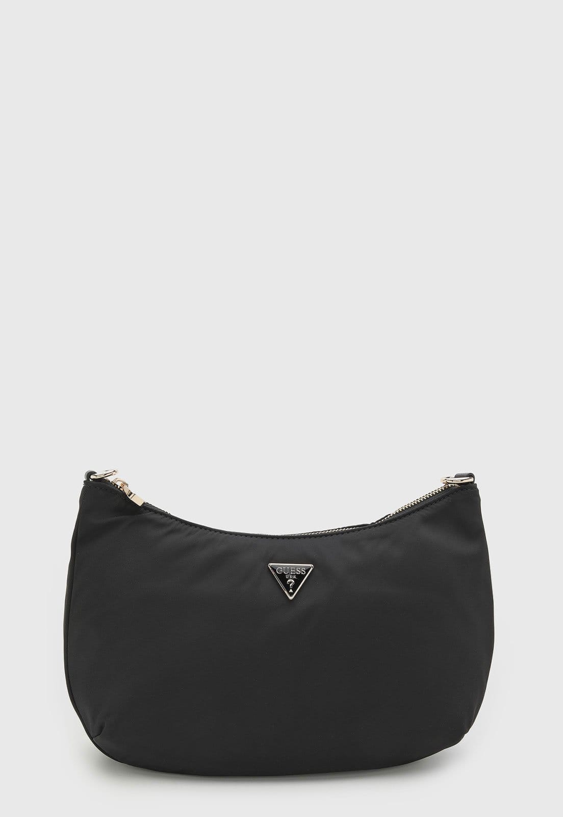 Bolsa Média Feminina Guess Logo Metal