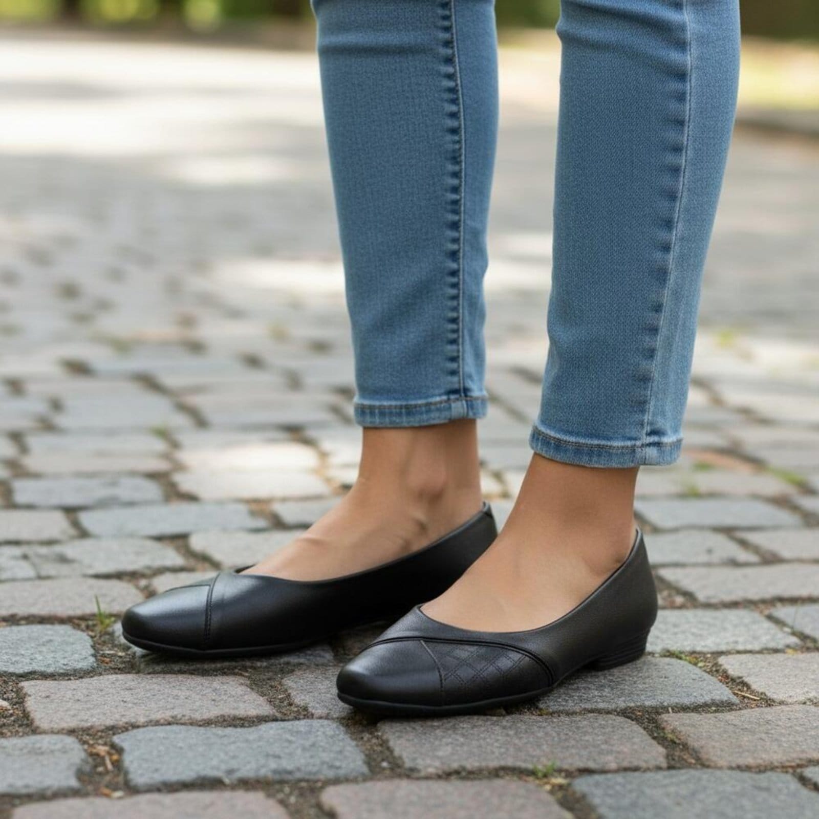 Vista 2 Sapatilha Feminina Flat Piccadilly 250265 A0085026 Piccadilly preto