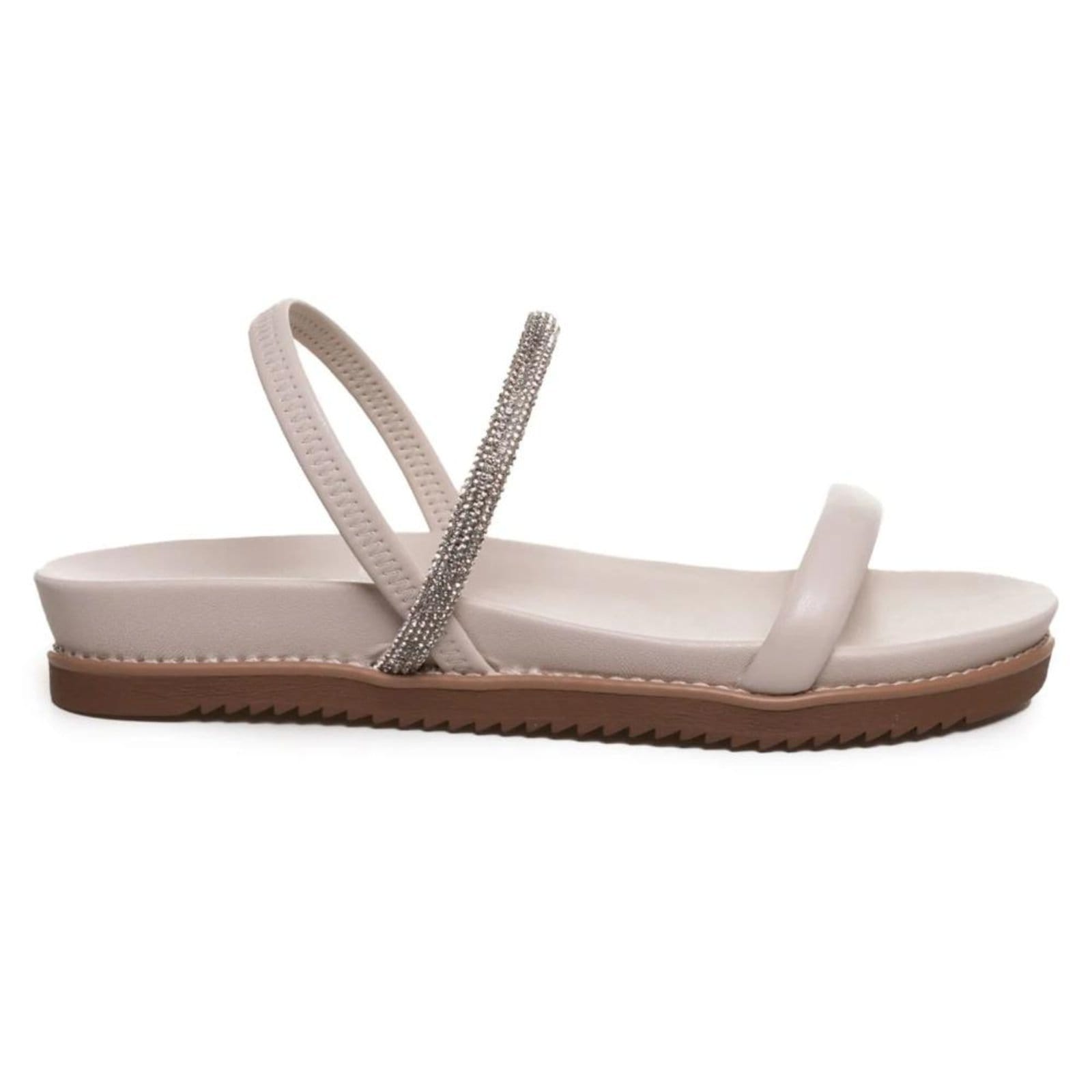 Sandália Via Marte Papete Elástico Feminina Off-white