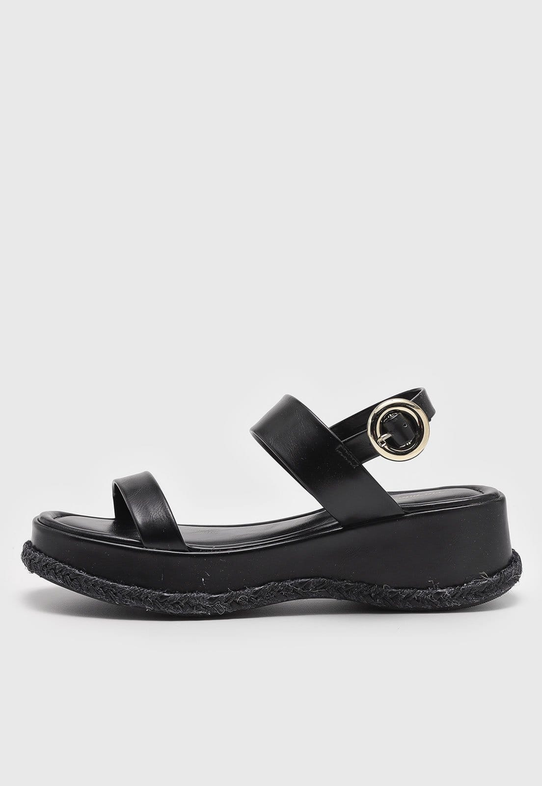 Sandália Flatform Via Mia Lisa Preta