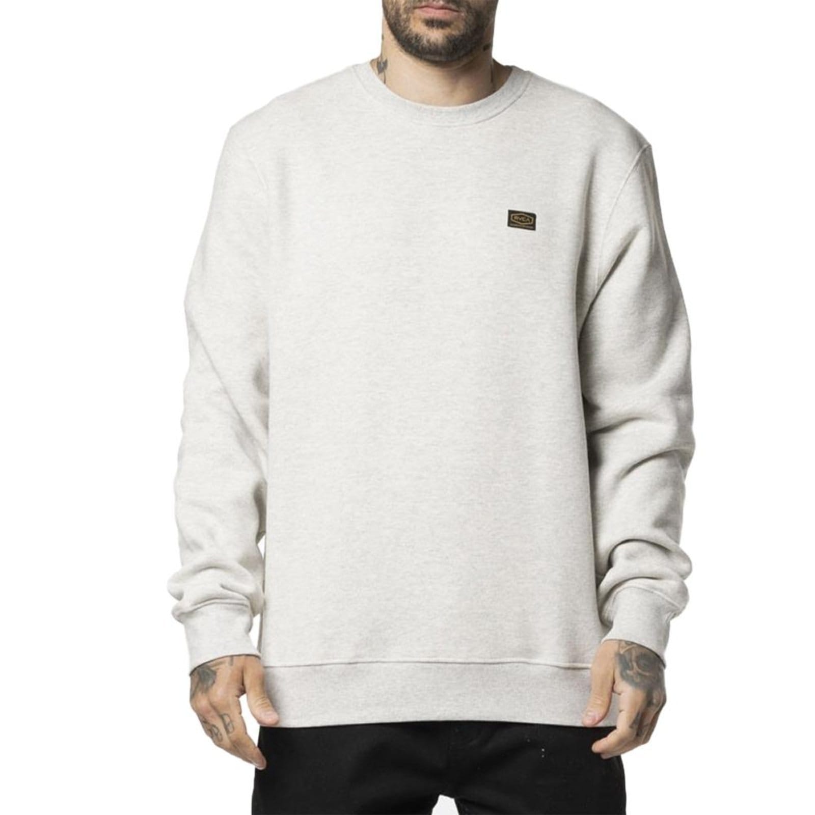 Moletom RVCA Careca Day Shift 290G WT24 Claro Mescla