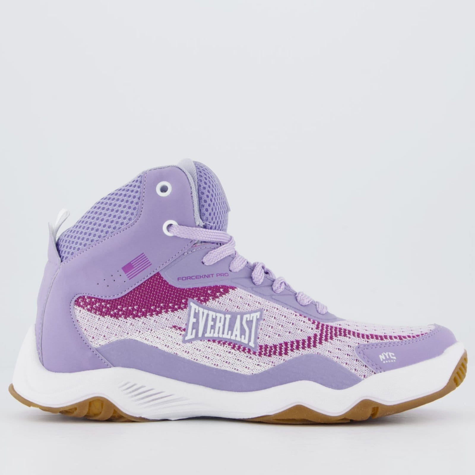 Tênis Everlast Forceknit Pro Feminino Lilás e Branco