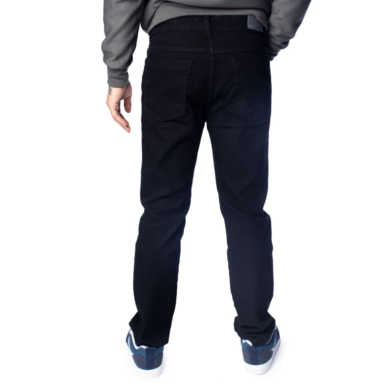 Vista 2 Calça Jeans Masculina Dixie Slim Cintura Média Dixie preto