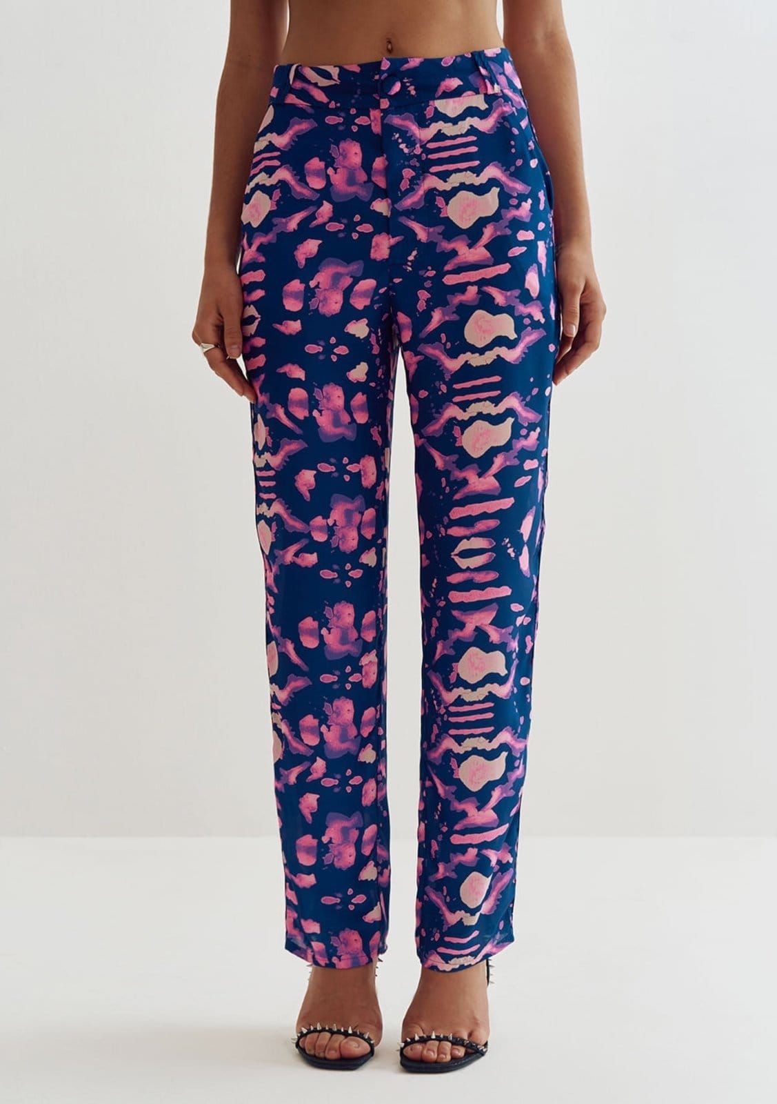 Vista 2 Calca Zinco Lebôh Reta Cós Alto Detalhe Lateral Zinco roxo