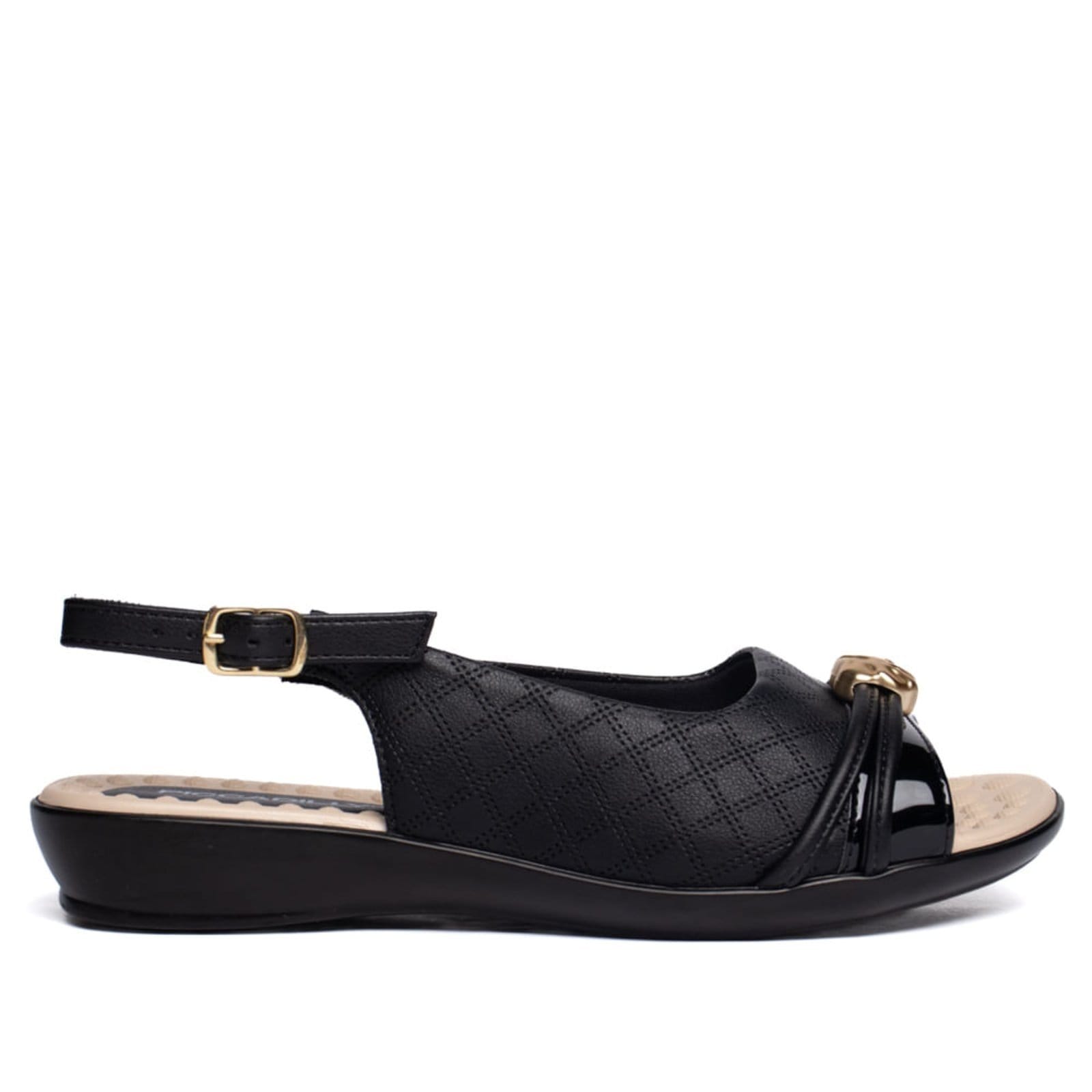 Sandália Feminina Piccadilly Slingback Napa