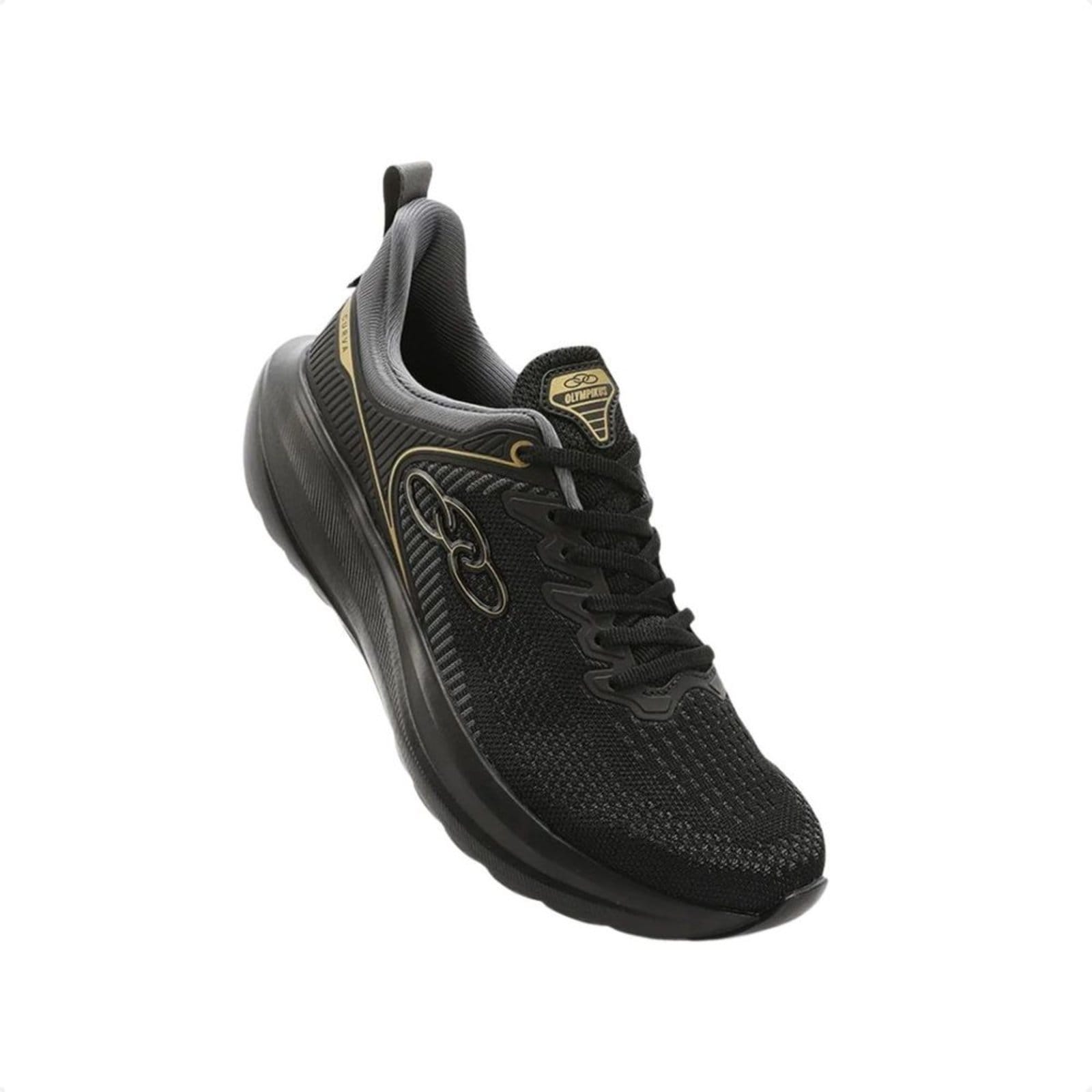 Vista 2 Tenis Running Masculino Olympikus Curva OLYMPIKUS preto