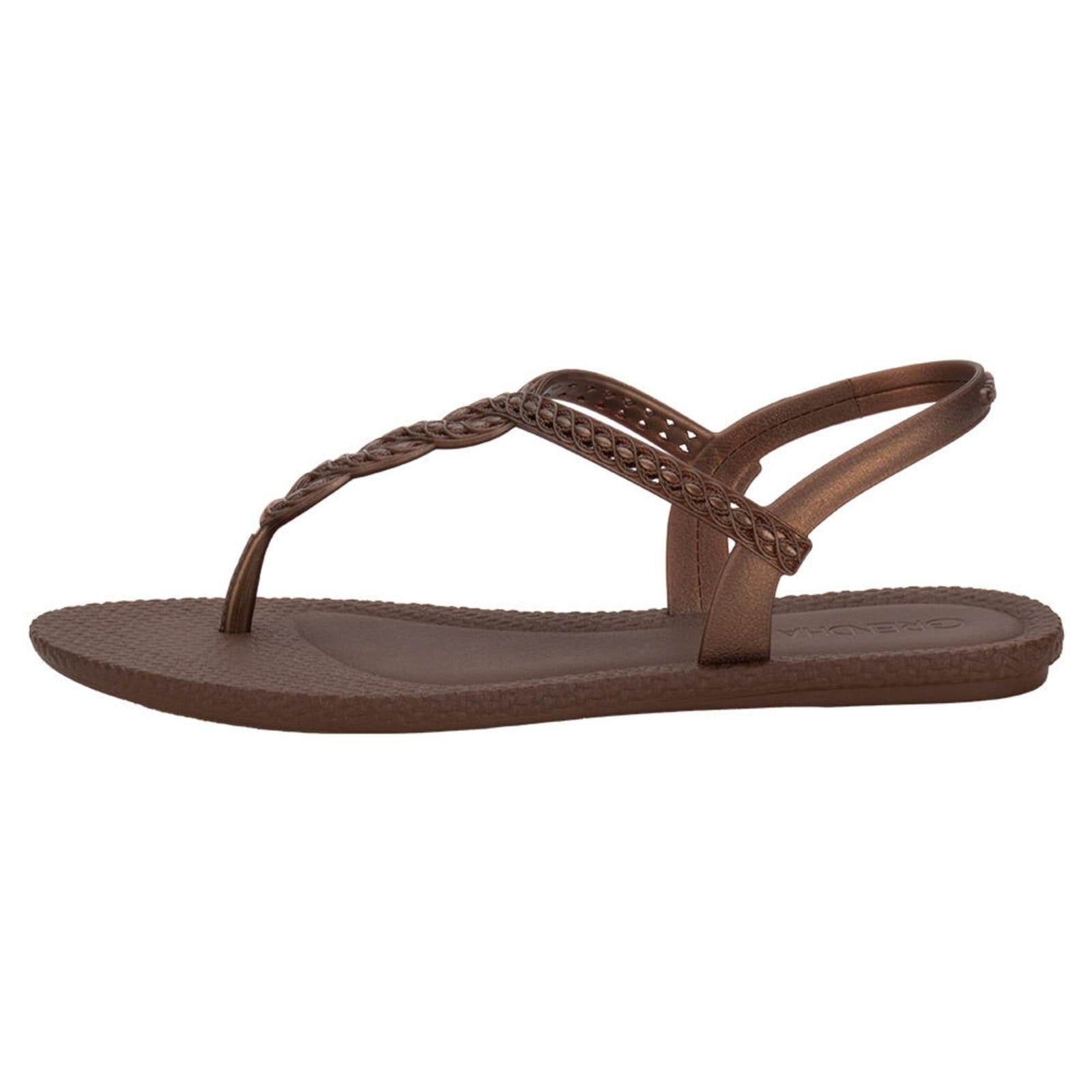 Vista 2 Sandália Feminina Todo Dia Elegante Grendha 18965 3298965 GRENDHA café