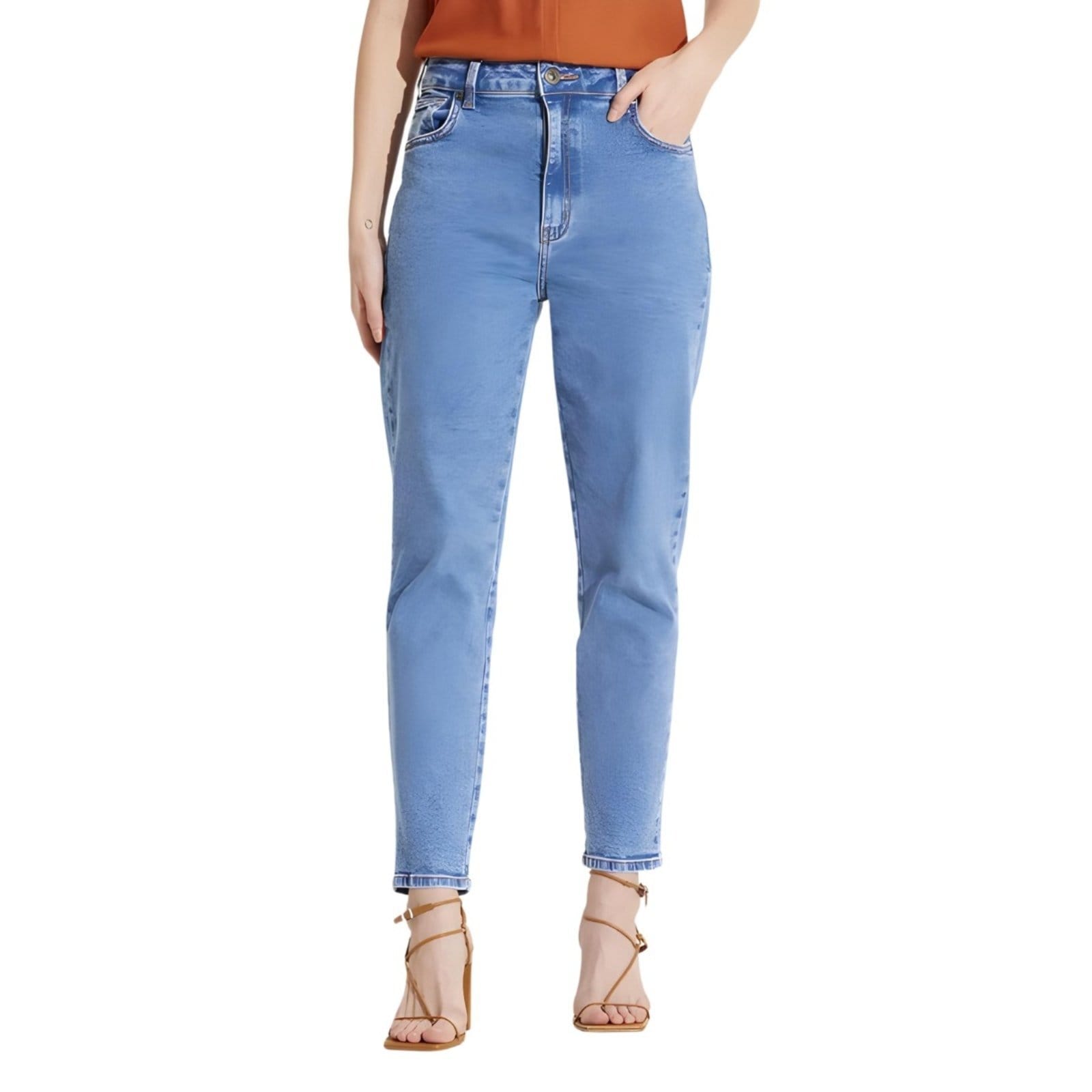 Vista 2 Calça Feminina Reta Lola Forum jeans