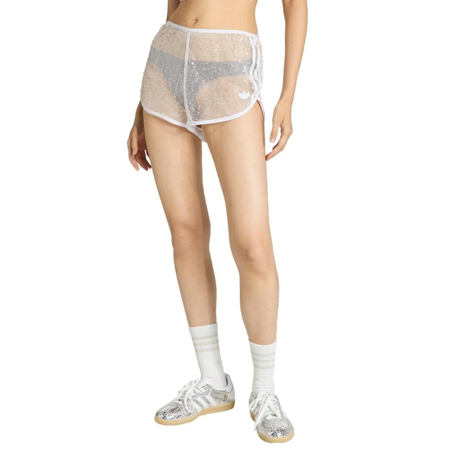 Shorts Boca Rosa 2 em 1 Sunset Rhythms - Sparkling adidas Originals Cinza