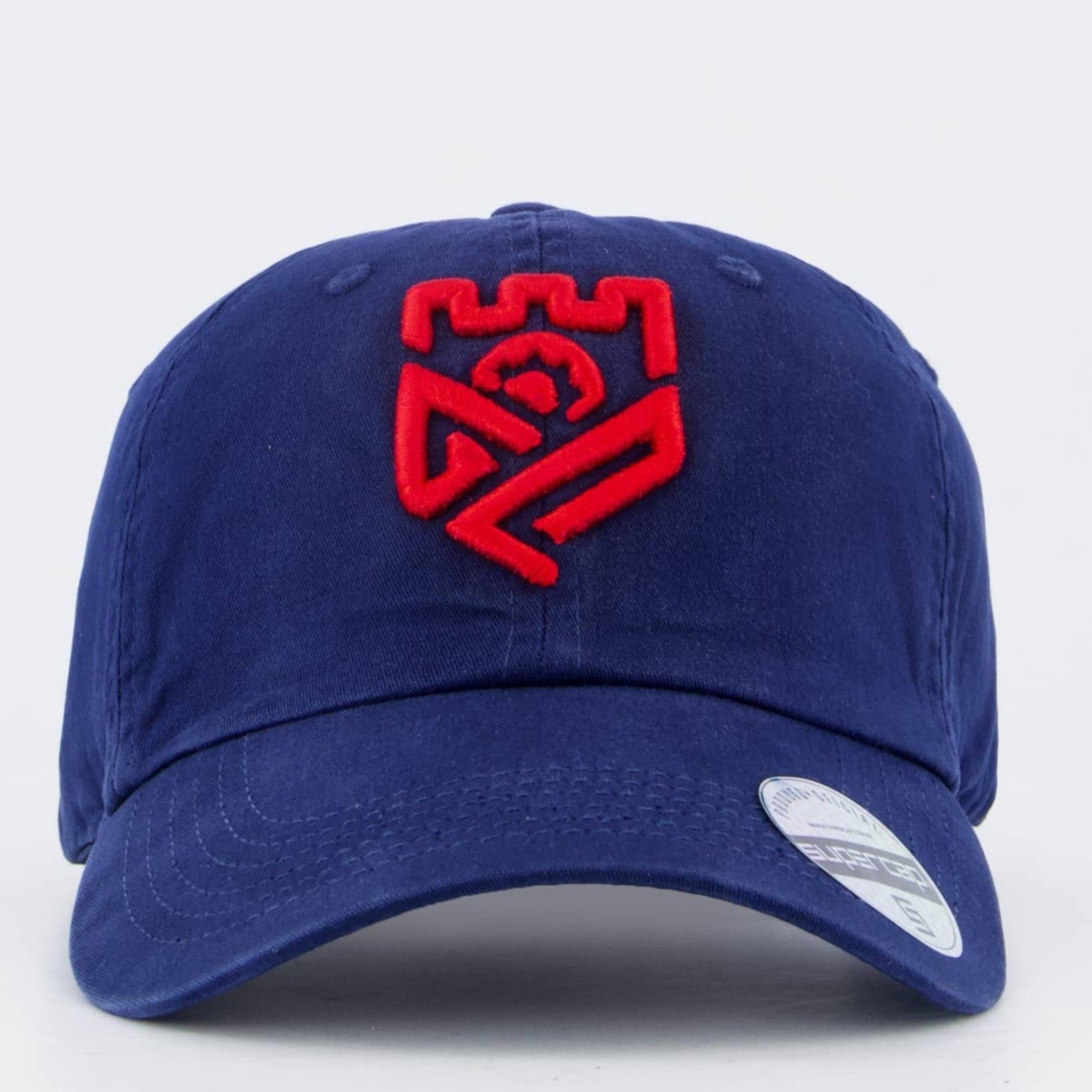 Vista 2 Boné Grêmio Prudente Escudo 2025 Marinho Supercap azul marinho