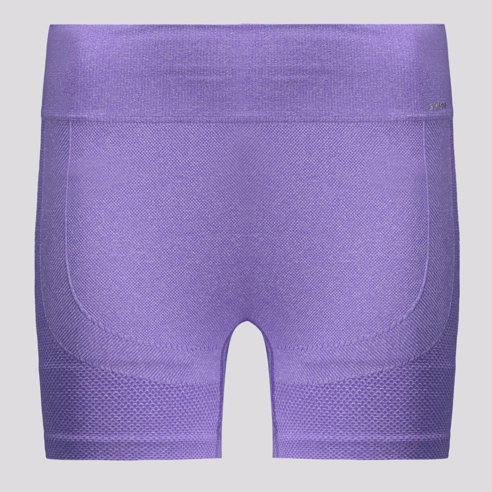 Vista 2 Bermuda Selene Sem Costura Fitness Feminina Mescla SELENE roxo