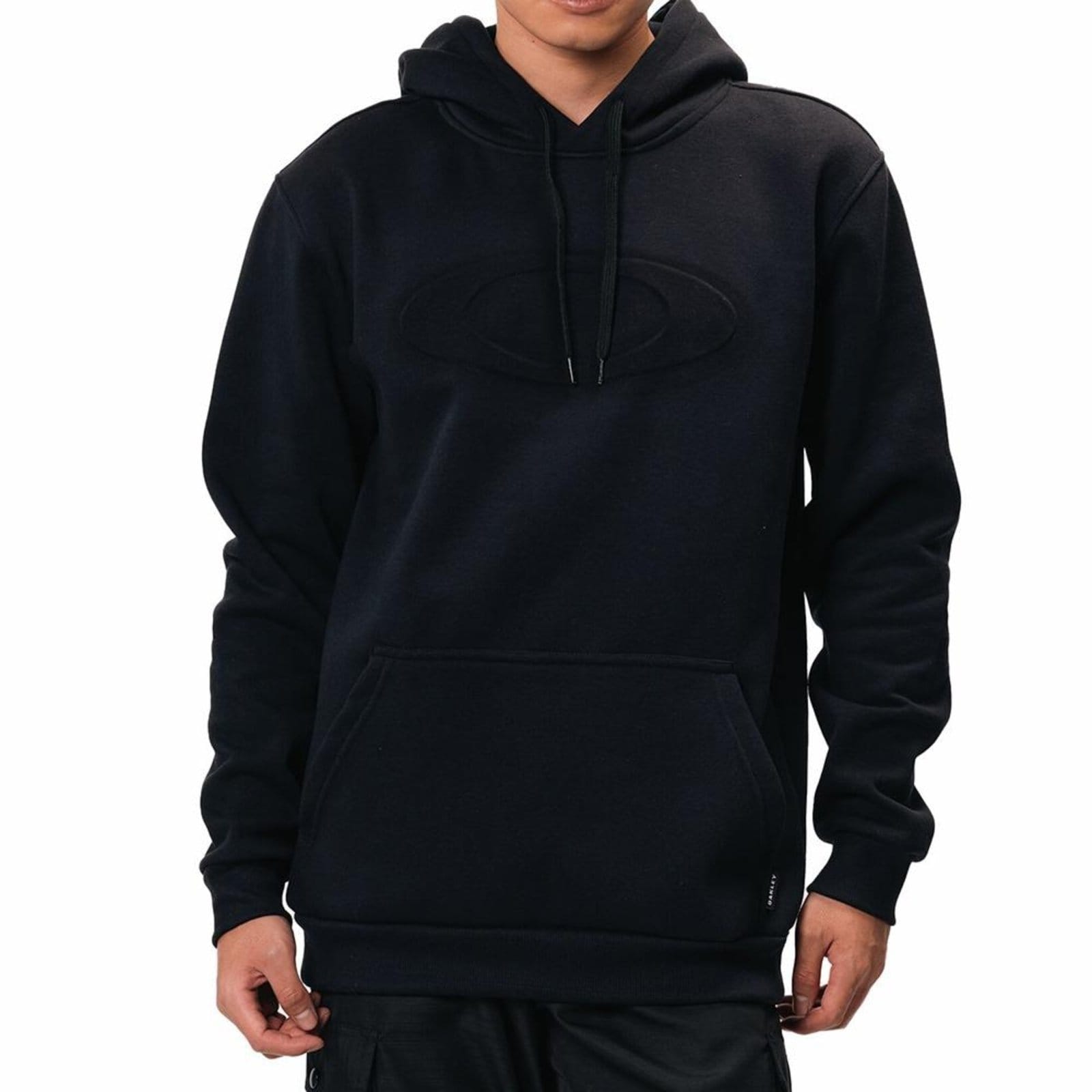 Moletom Oakley Canguru Big O 3D Logo WT25 Masculina Blackout