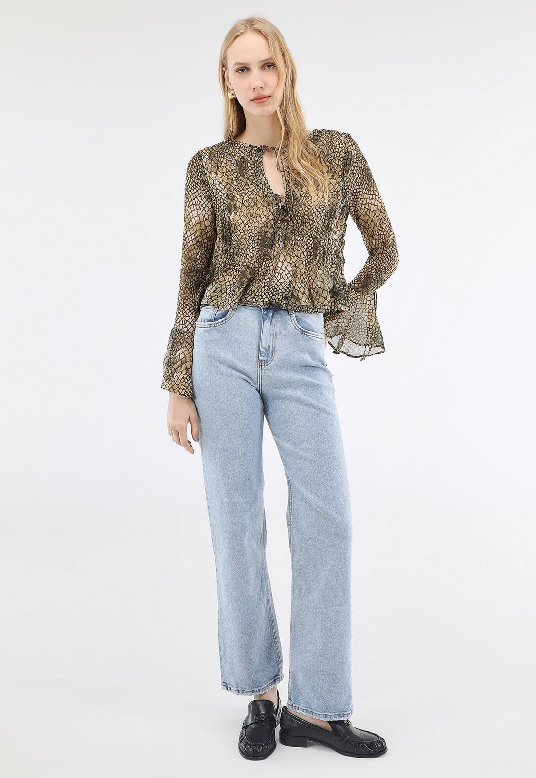 Vista 2 Calça Jeans Lez a Lez Reta Pocket Lez a Lez azul