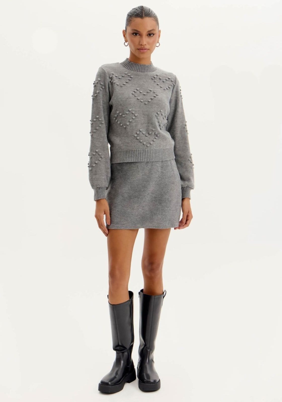 Saia Curta de Tricot