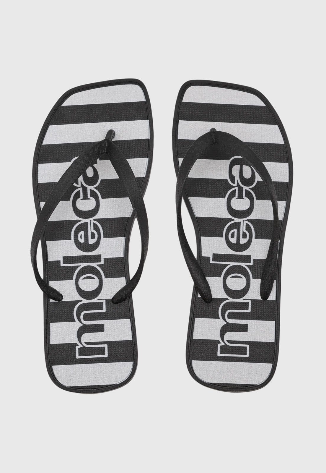 Chinelo Feminino Moleca Listrado