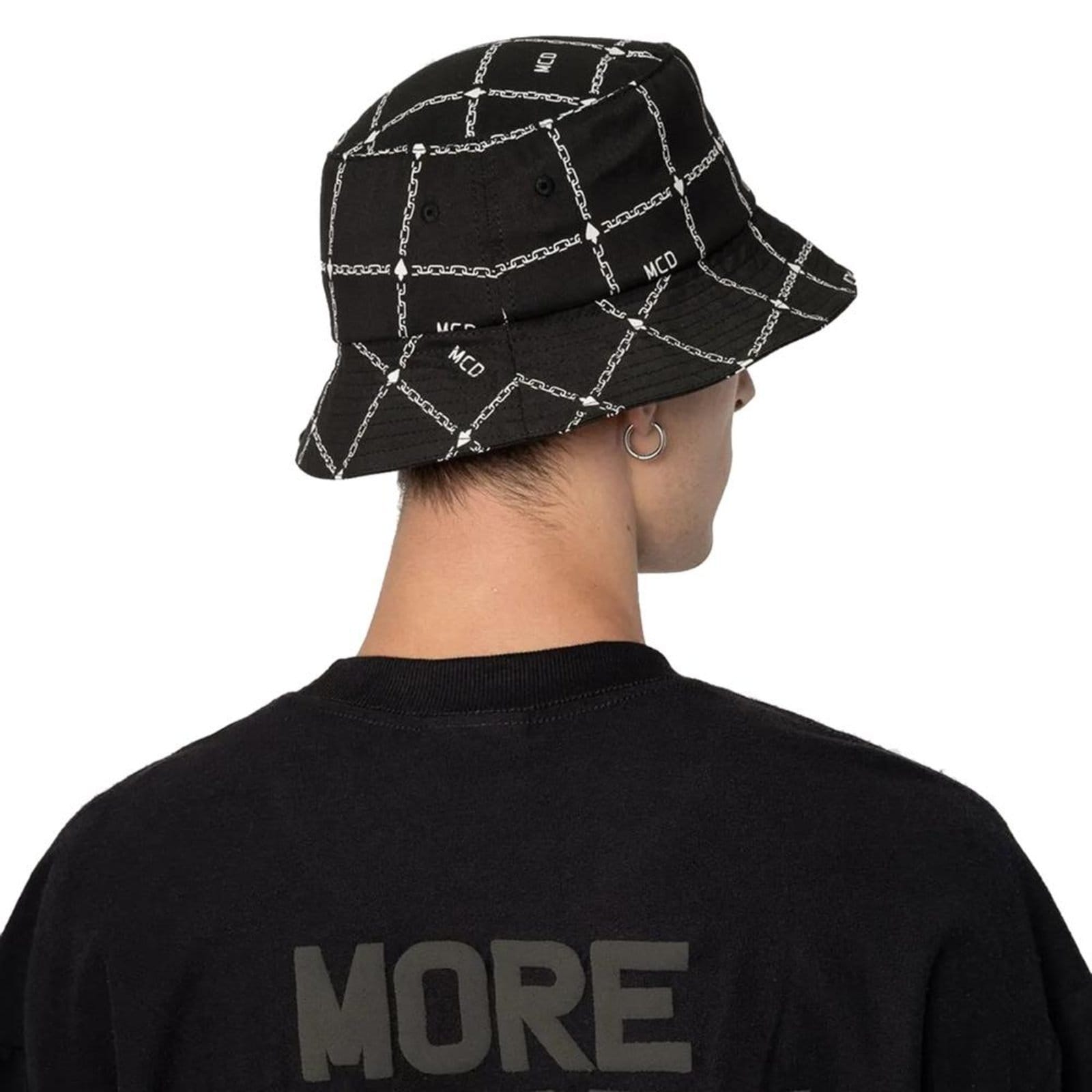 Vista 2 Chapéu MCD Grid Correntes SM25 MCD preto