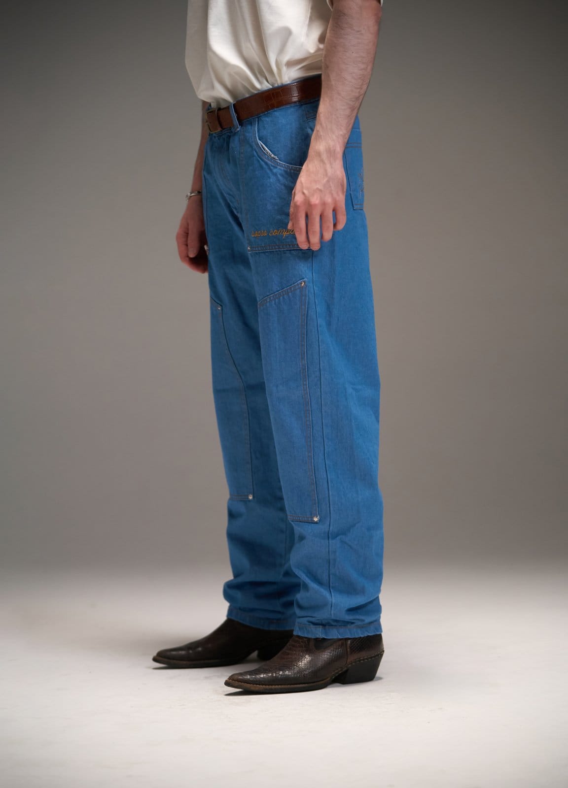 Vista 2 Calça Sopro Aporo Sulco Sopro jeans