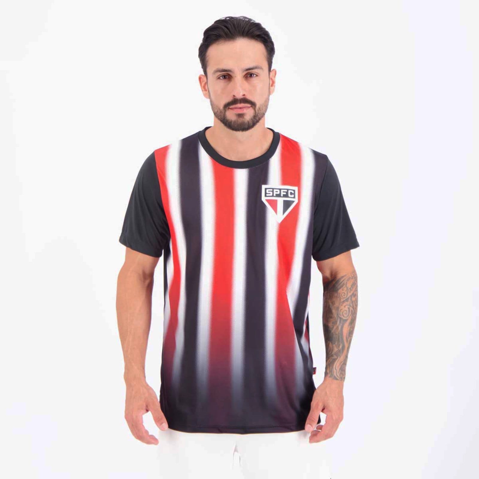 Camisa São Paulo Dry Tricolor Preta