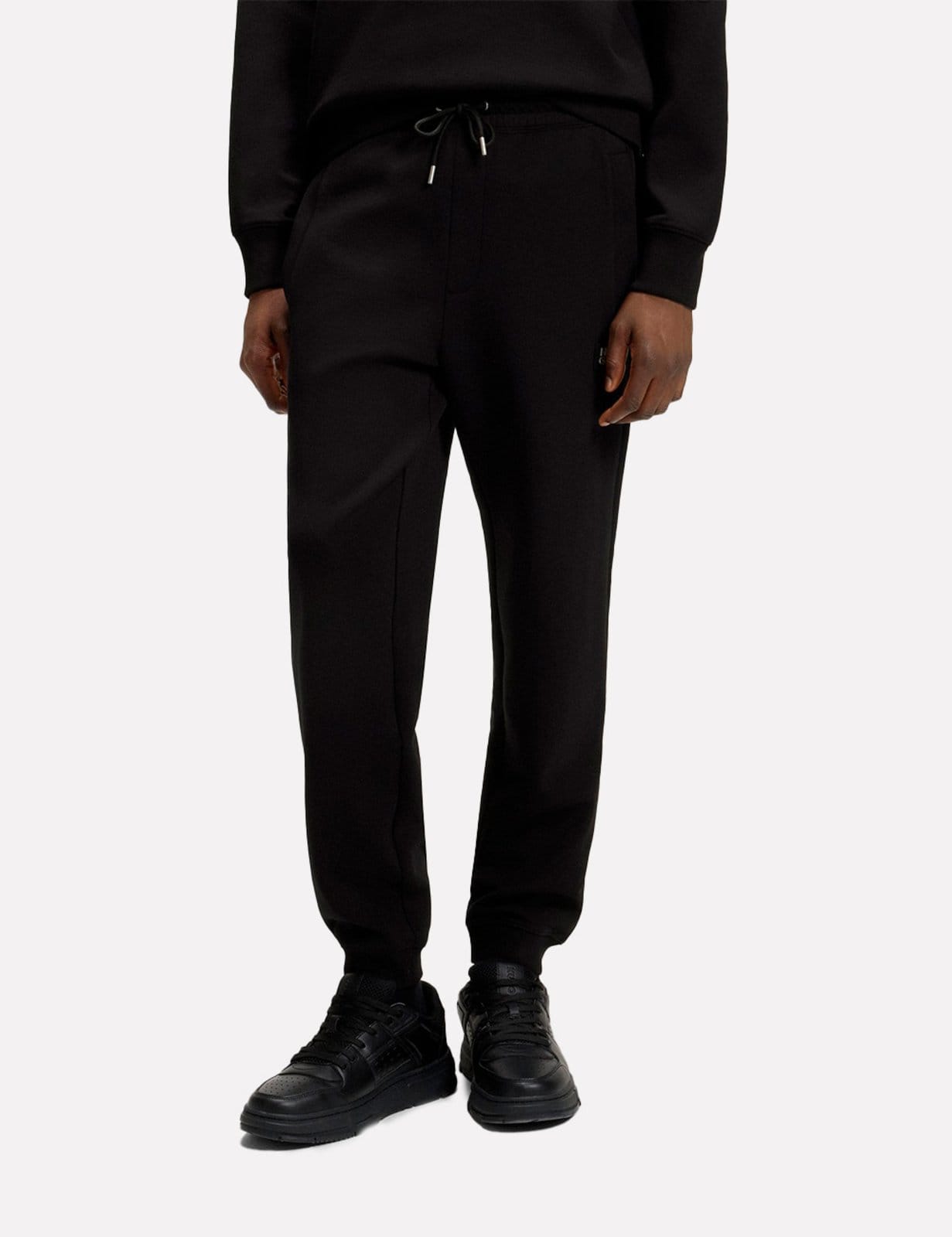 Calça Hugo Boss Masculina Moletom Regular Fit Dimacs 002 Preta