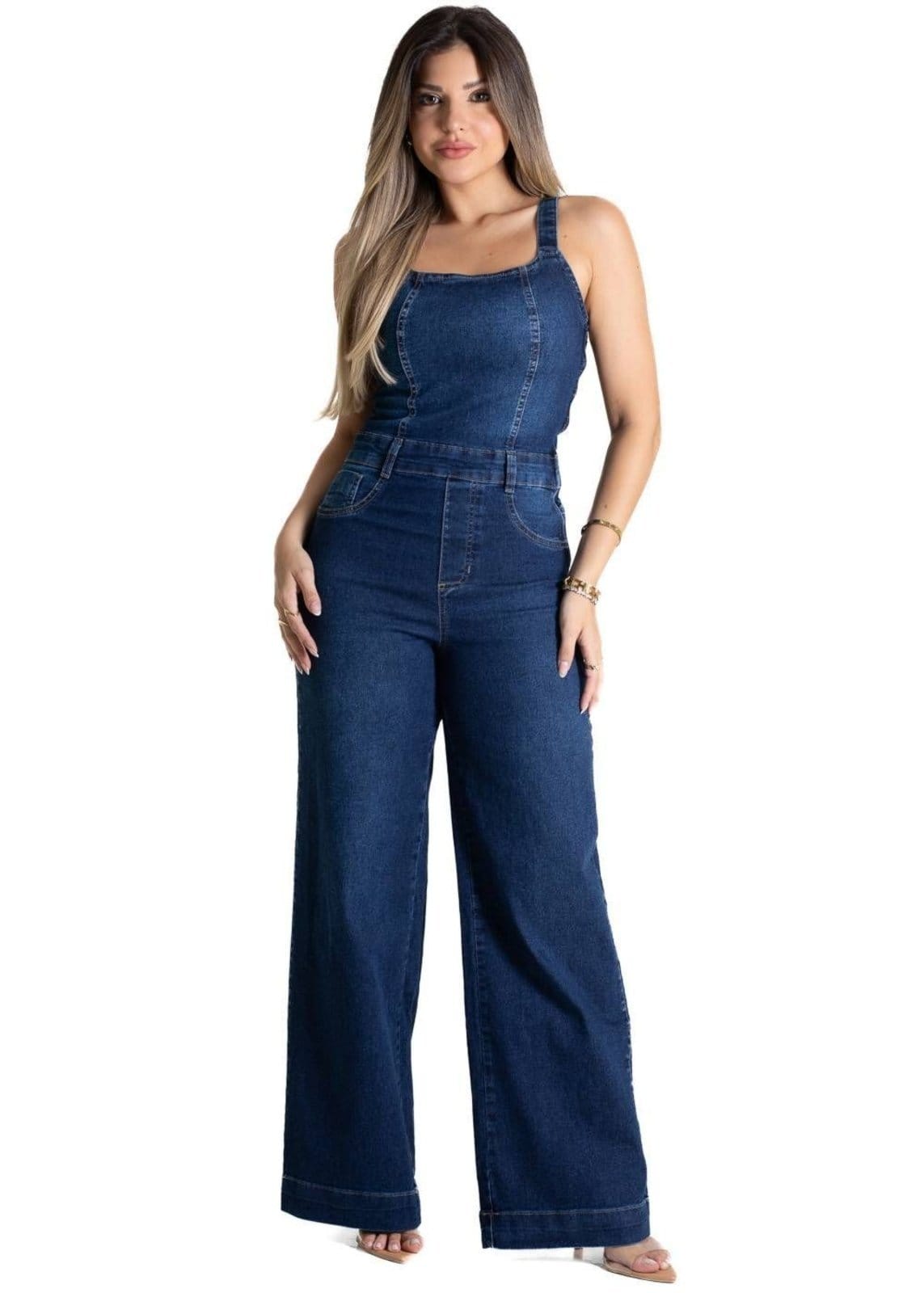 Macacão Jeans Sawary - 281378