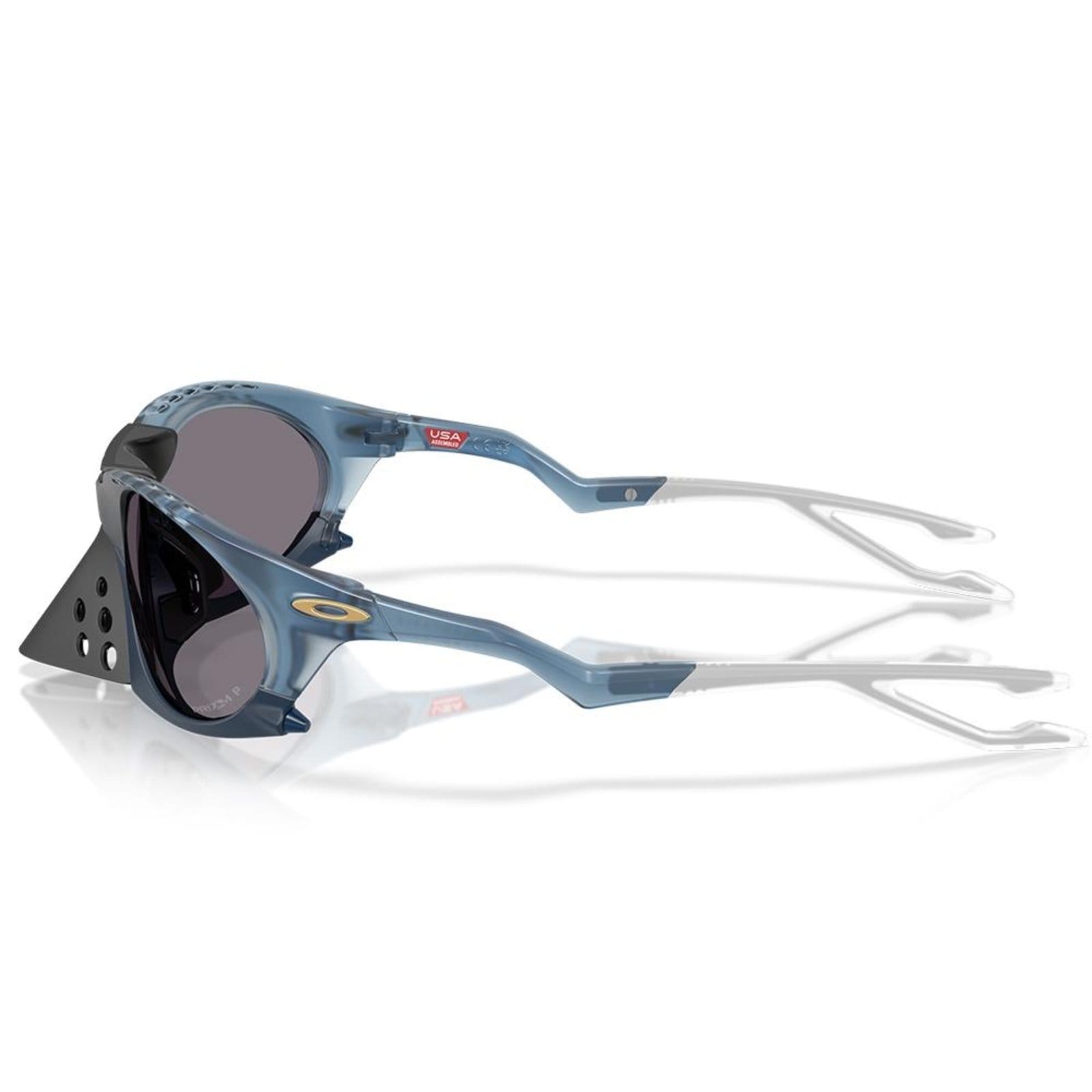 Vista 2 Óculos de Sol Oakley Plantaris Matte Transparent Abyss 0963 Oakley azul marinho transparent