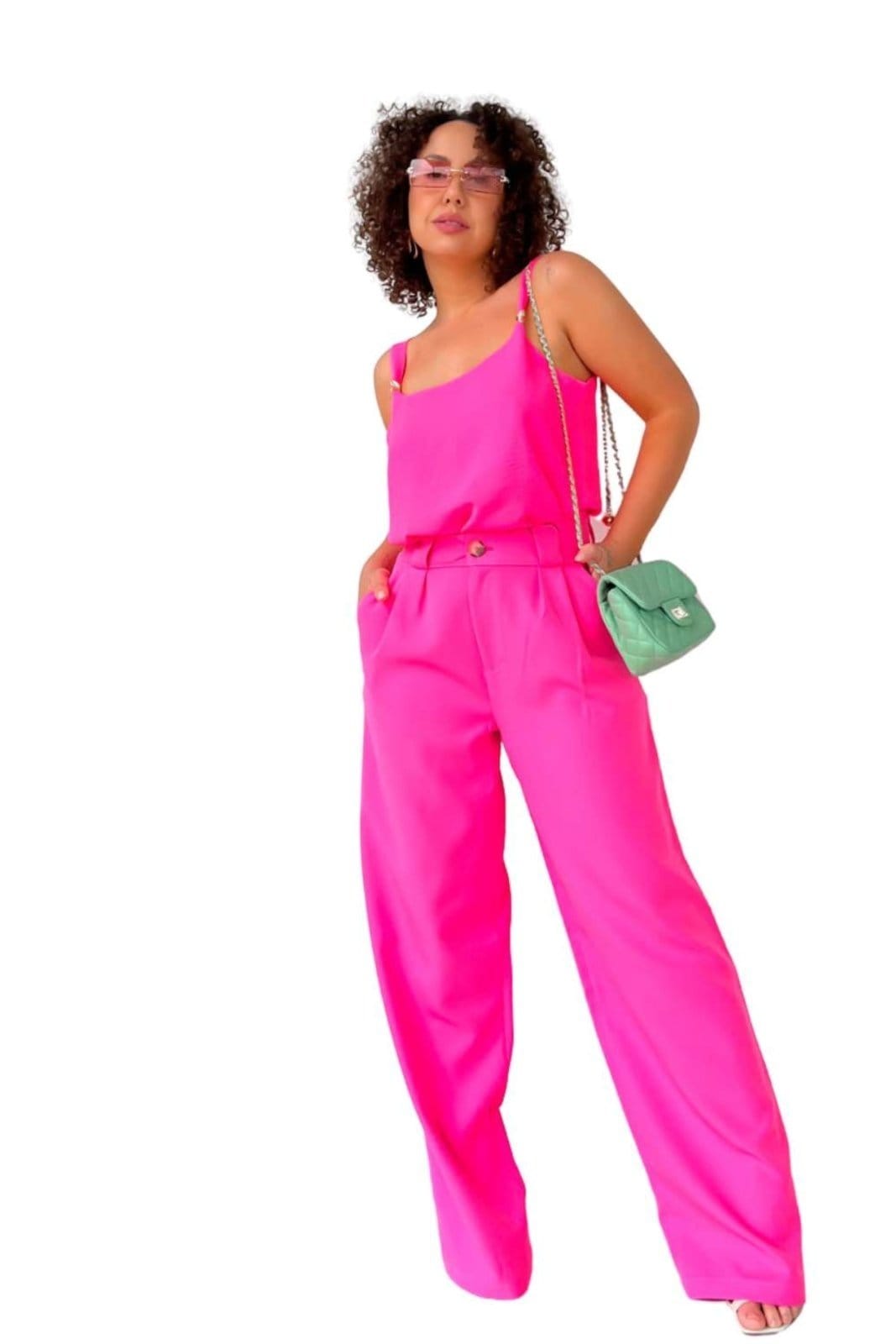 Calça Vanibele Wide Neon